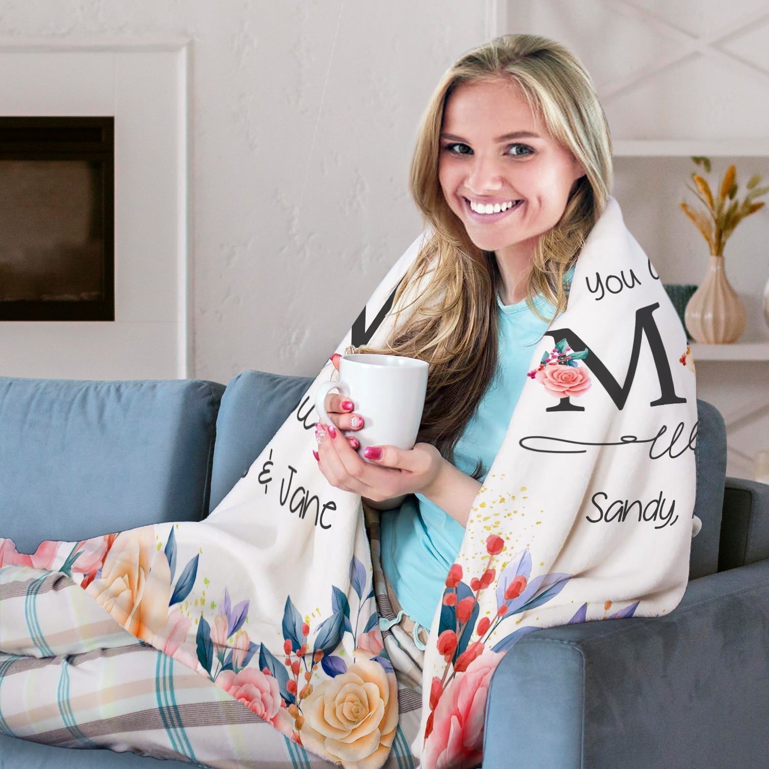 You are the best mom - Personalized Mother's Day or Birthday gift for Mom - Custom Blanket - Elizabethfashions