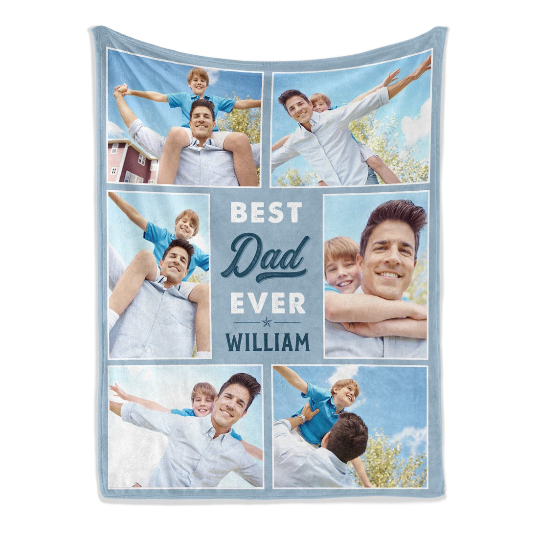 Best DAD ever - Personalized Father's Day or Birthday gift For Dad - Custom Blanket - Elizabethfashions