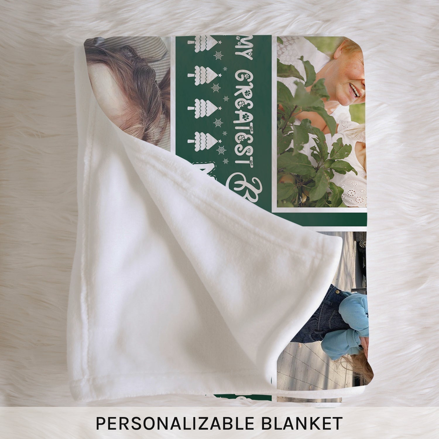 My Greatest Blessings - Personalized Christmas gift For Grandma - Custom Blanket - Elizabethfashions