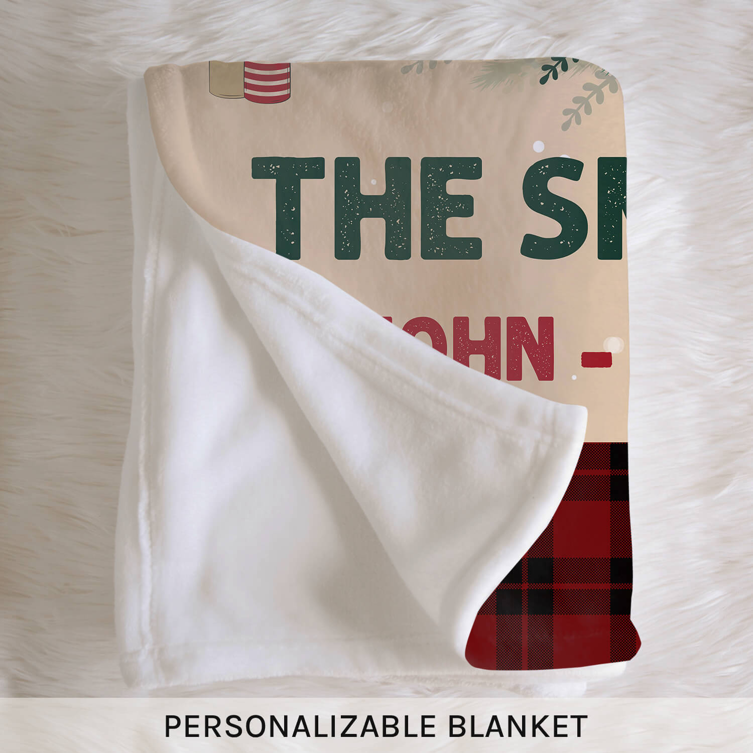 Family Initial - Personalized Christmas gift For Family - Custom Blanket - Elizabethfashions