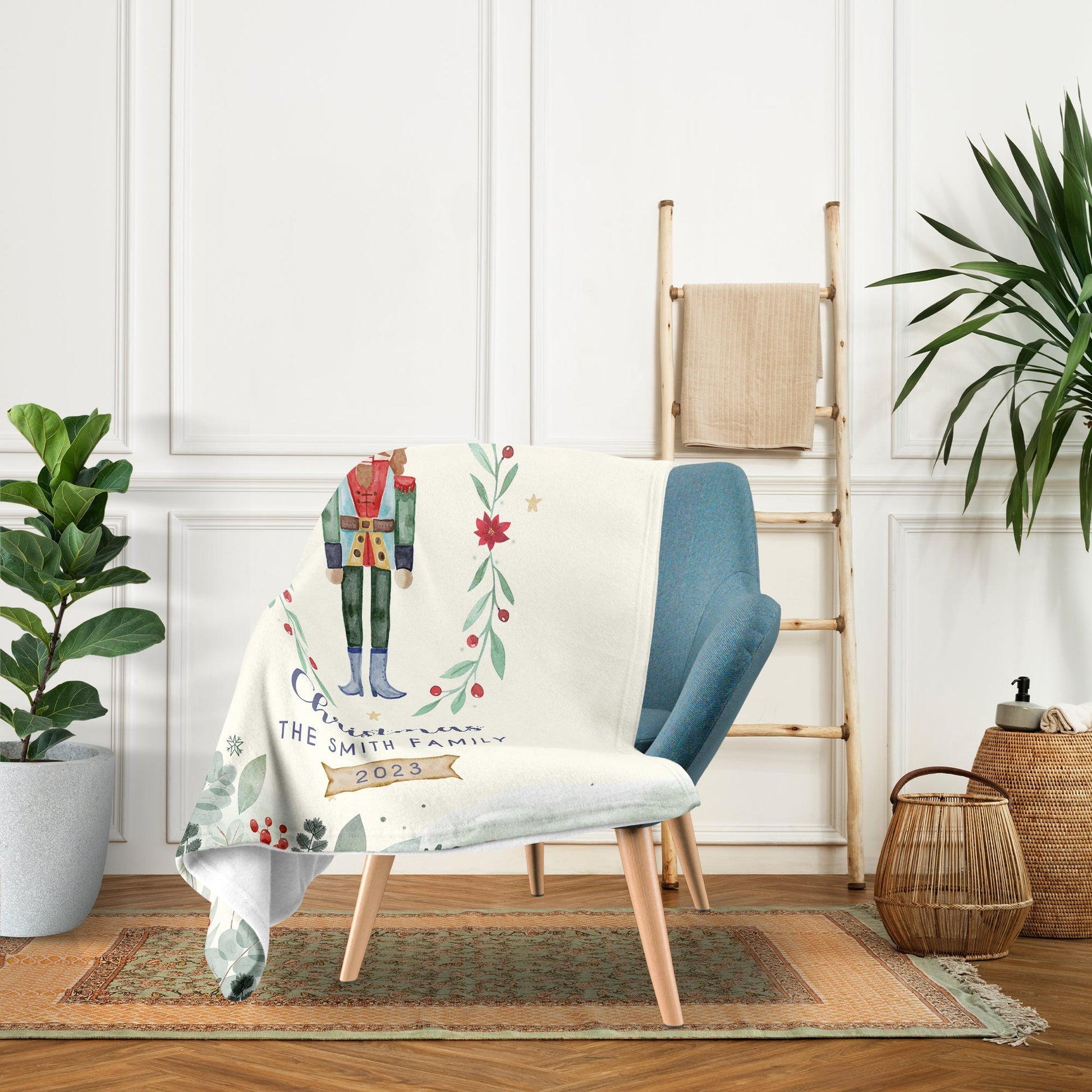 Nutcracker - Have A Magical Christmas - Personalized Christmas gift For Family - Custom Blanket - Elizabethfashions