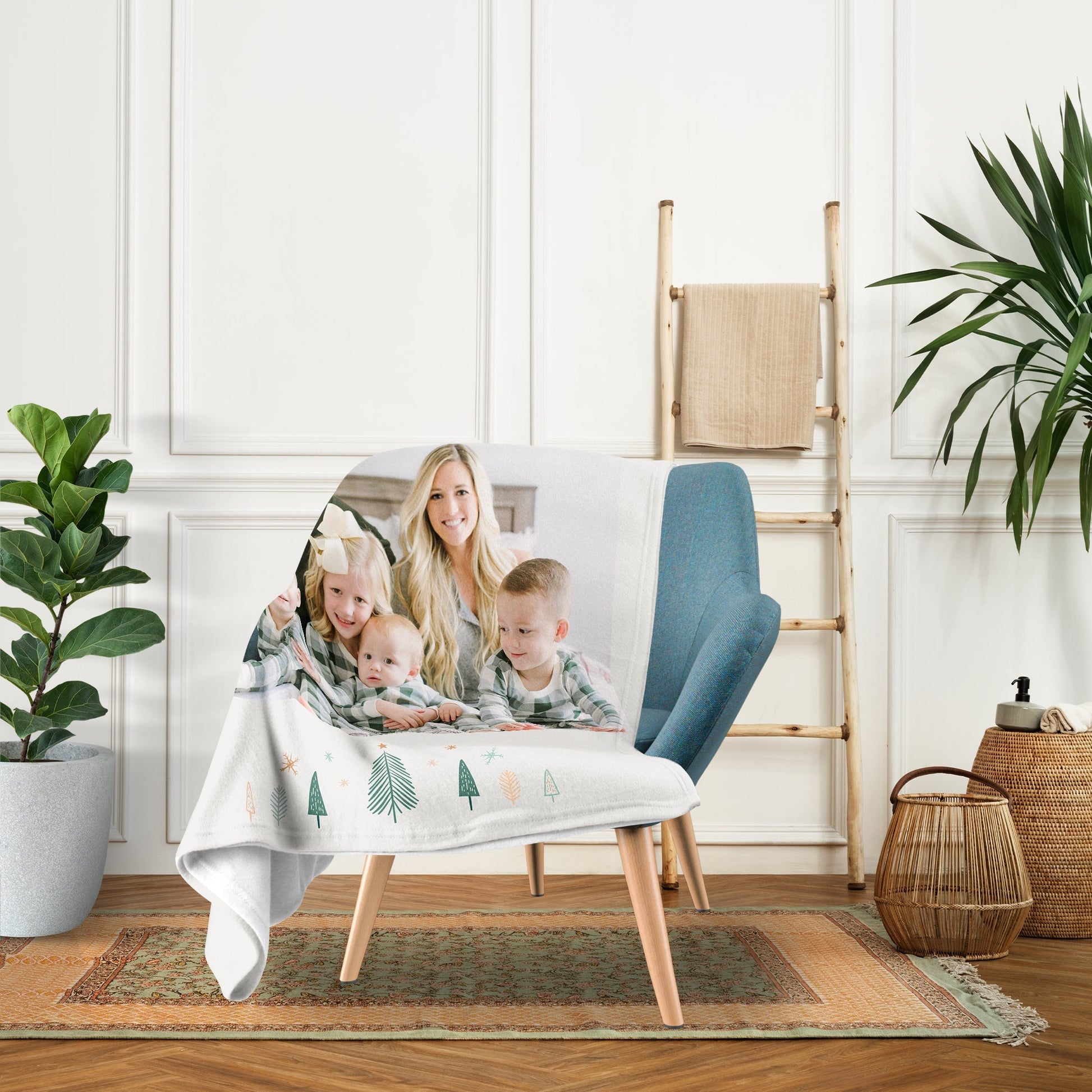 Joyful - Personalized Christmas gift For Family - Custom Blanket - Elizabethfashions