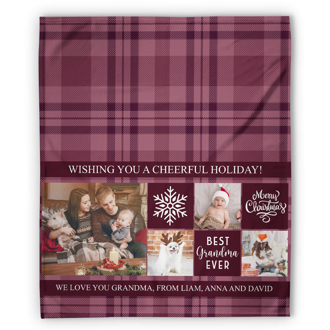 Best Grandma Ever - Personalized Christmas gift For Grandma - Custom Blanket - Elizabethfashions