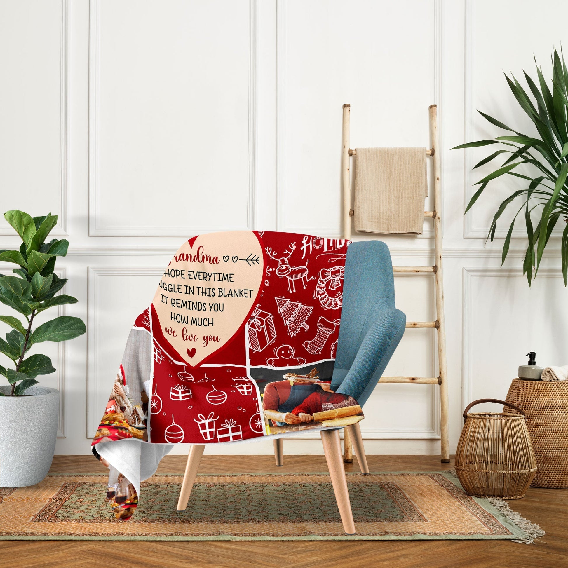 Snuggle This Blanket - Personalized Christmas gift For Grandma - Custom Blanket - Elizabethfashions