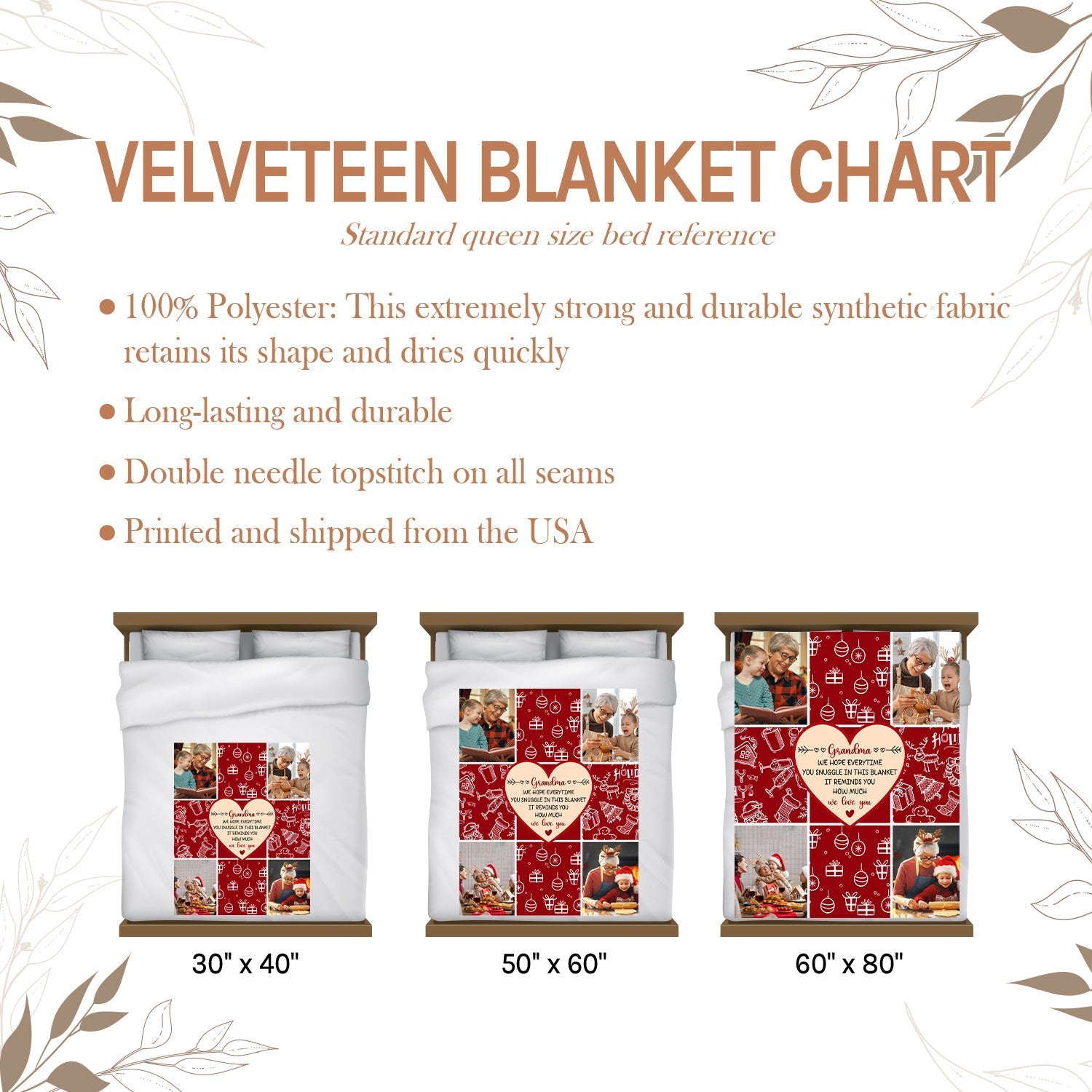 Snuggle This Blanket - Personalized Christmas gift For Grandma - Custom Blanket - Elizabethfashions