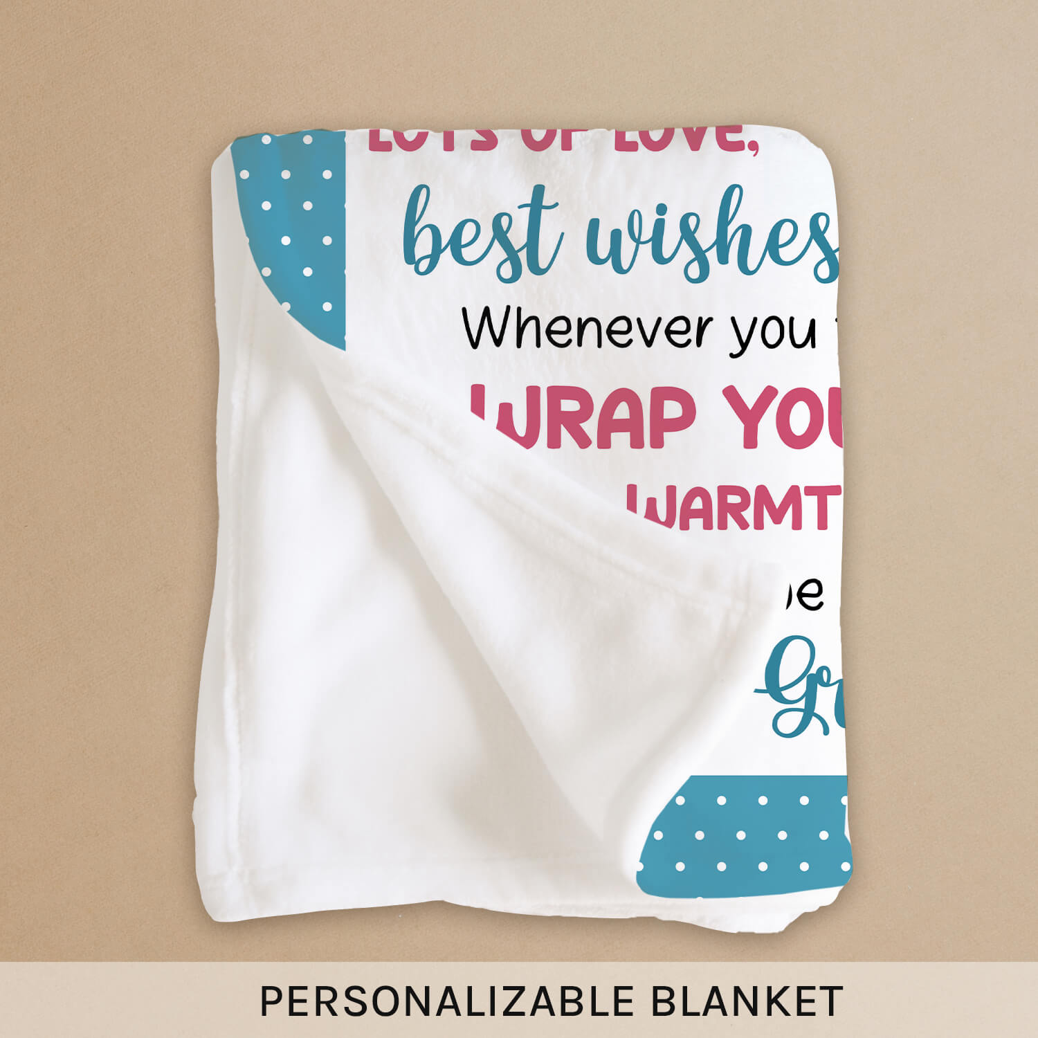 Personalized Swaddle Blanket - Birthday gift For Grandson - Custom Baby Blanket - Elizabethfashions