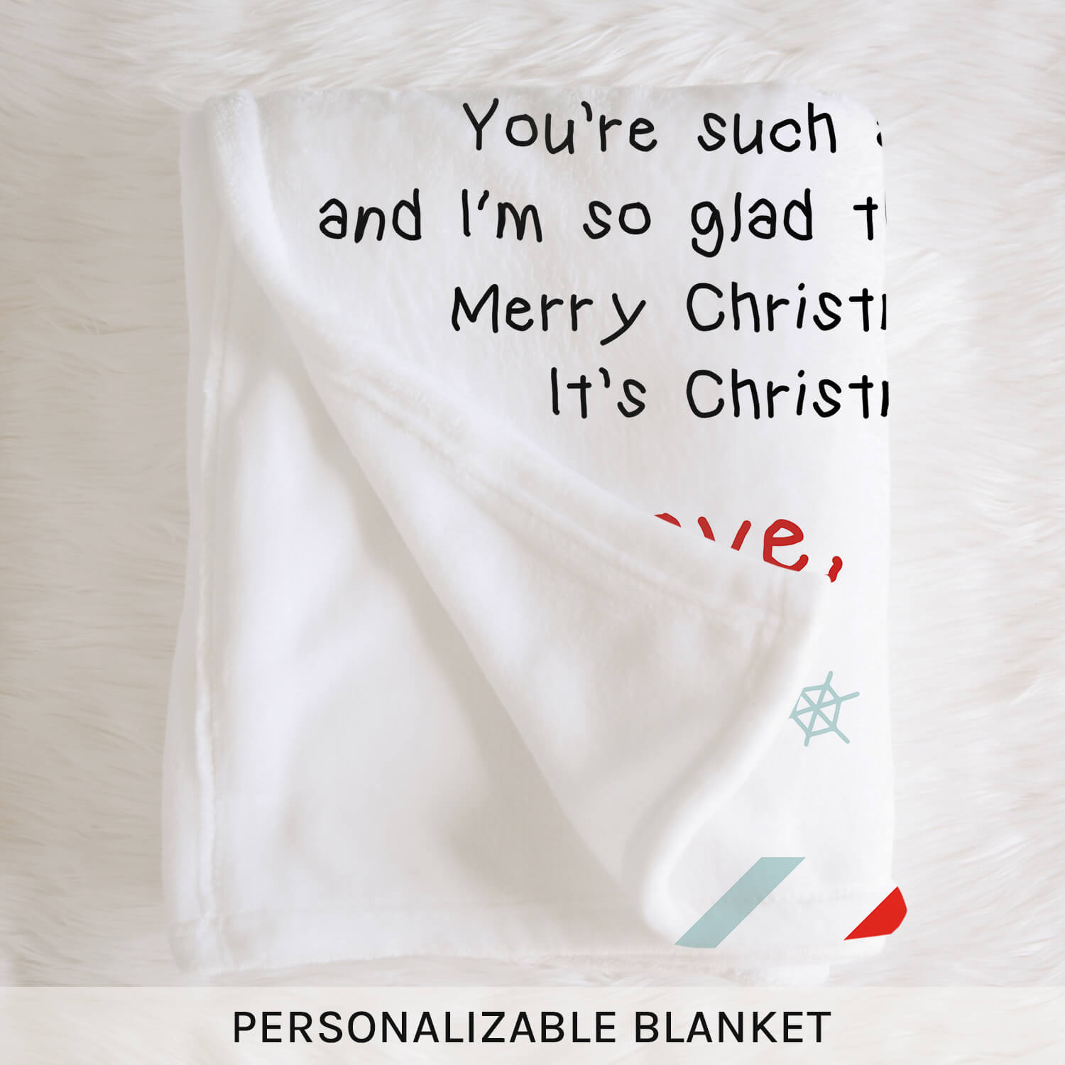 First Christmas As My Daddy - Personalized First Christmas gift For New Dad - Custom Blanket - Elizabethfashions