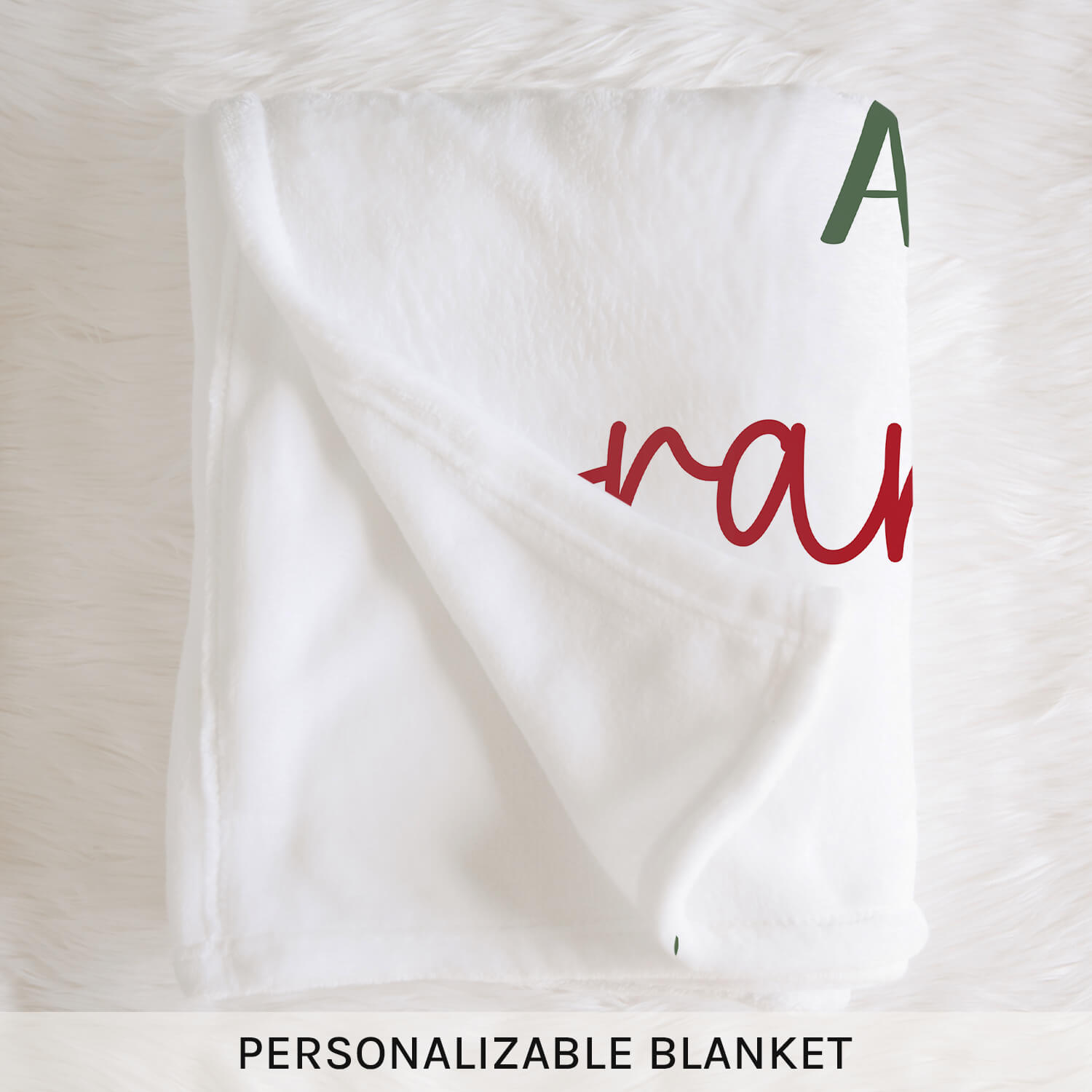 Happy 1st Christmas As My Grandma - Personalized First Christmas gift For Grandma - Custom Blanket - Elizabethfashions