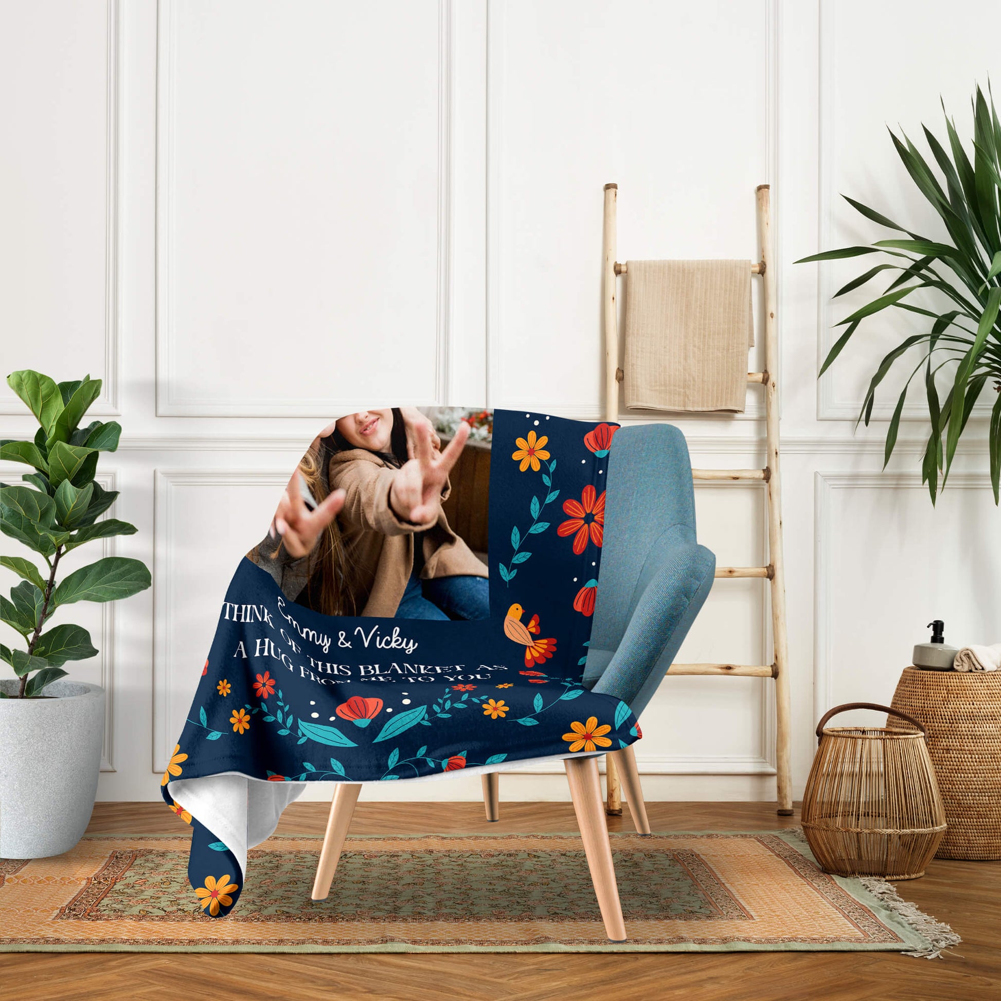 To My Sister - Personalized Birthday or Christmas gift For Sister - Custom Blanket - Elizabethfashions