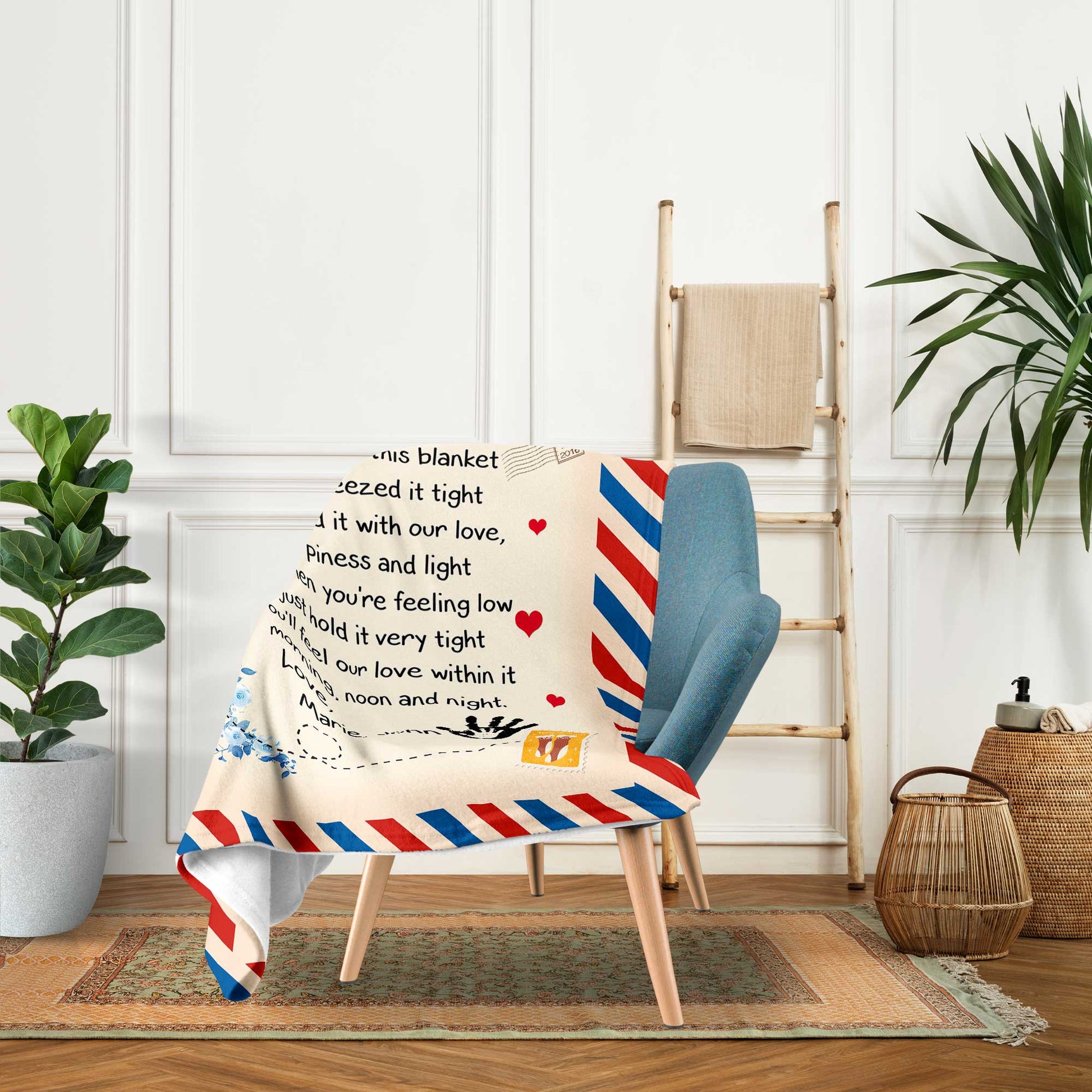 Dad - Personalized Christmas gift For Dad - Custom Blanket - Elizabethfashions