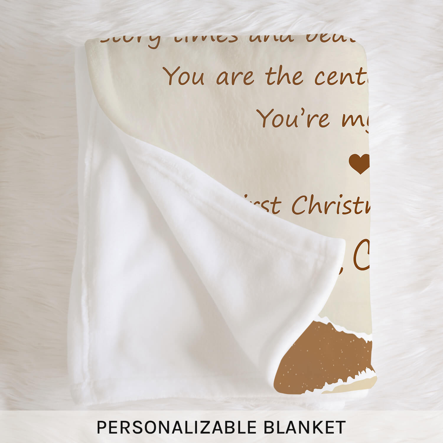 Daddy - Personalized First Christmas gift For New Dad - Custom Blanket - Elizabethfashions