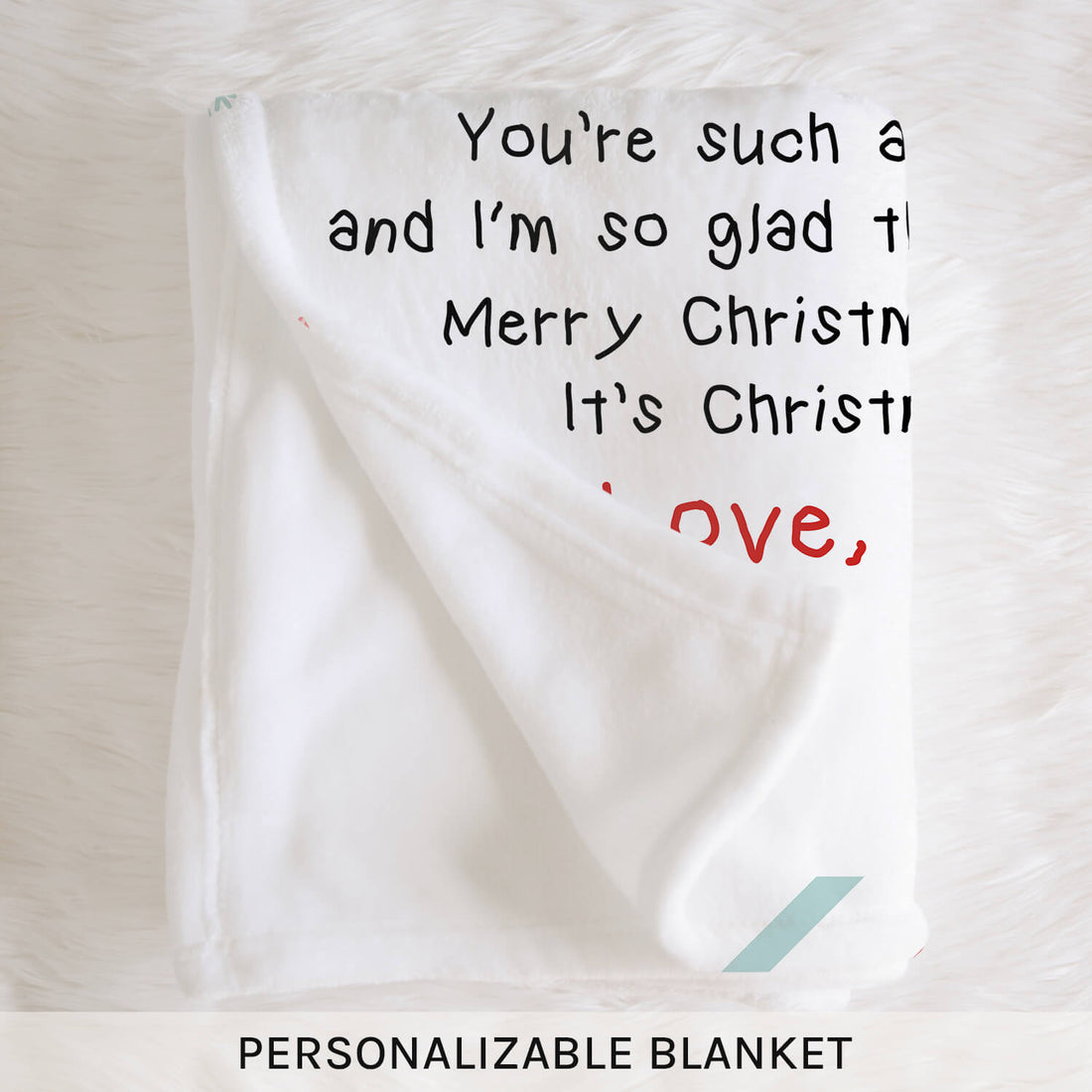 First Christmas As My Daddy - Personalized First Christmas gift For New Mom - Custom Blanket - Elizabethfashions