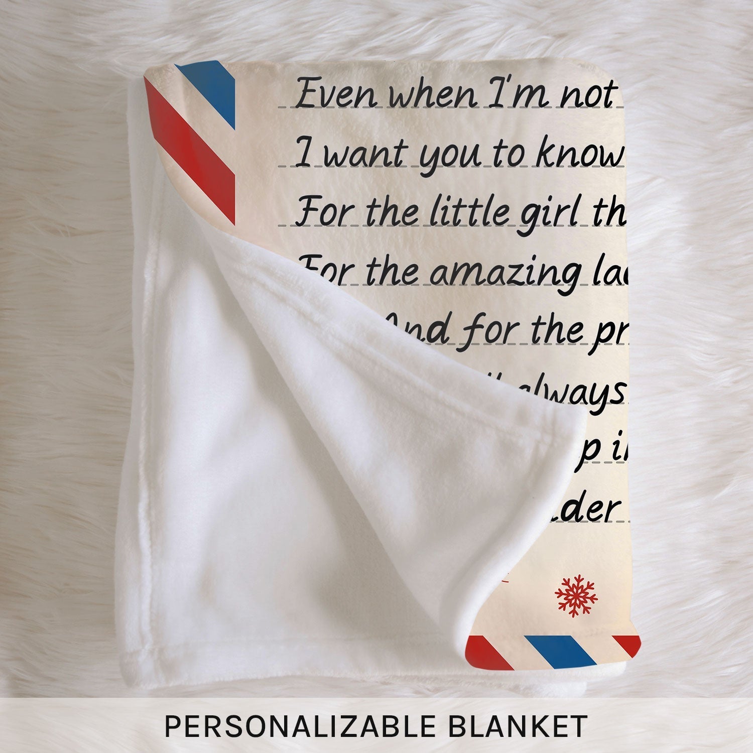 To My Granddaughter - Personalized Christmas gift For Granddaughter - Custom Blanket - Elizabethfashions