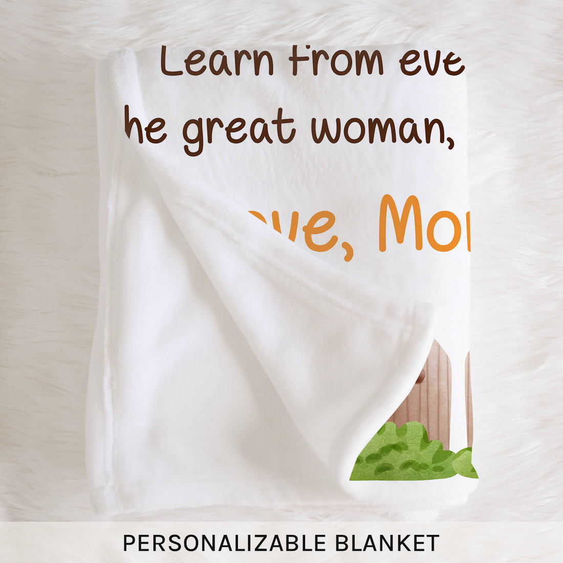Be A Great Woman - Personalized Birthday or Christmas gift For Daughter - Custom Blanket - Elizabethfashions