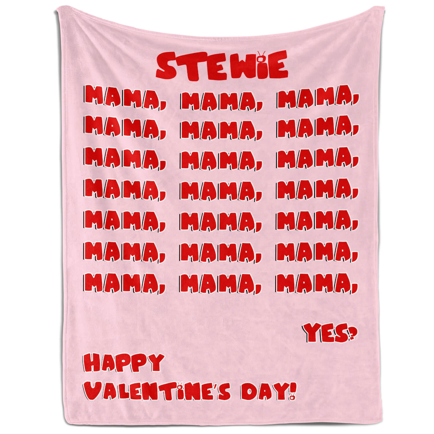Funny Valentines - Mama - Personalized Valentine's Day gift For Mom - Custom Blanket - Elizabethfashions