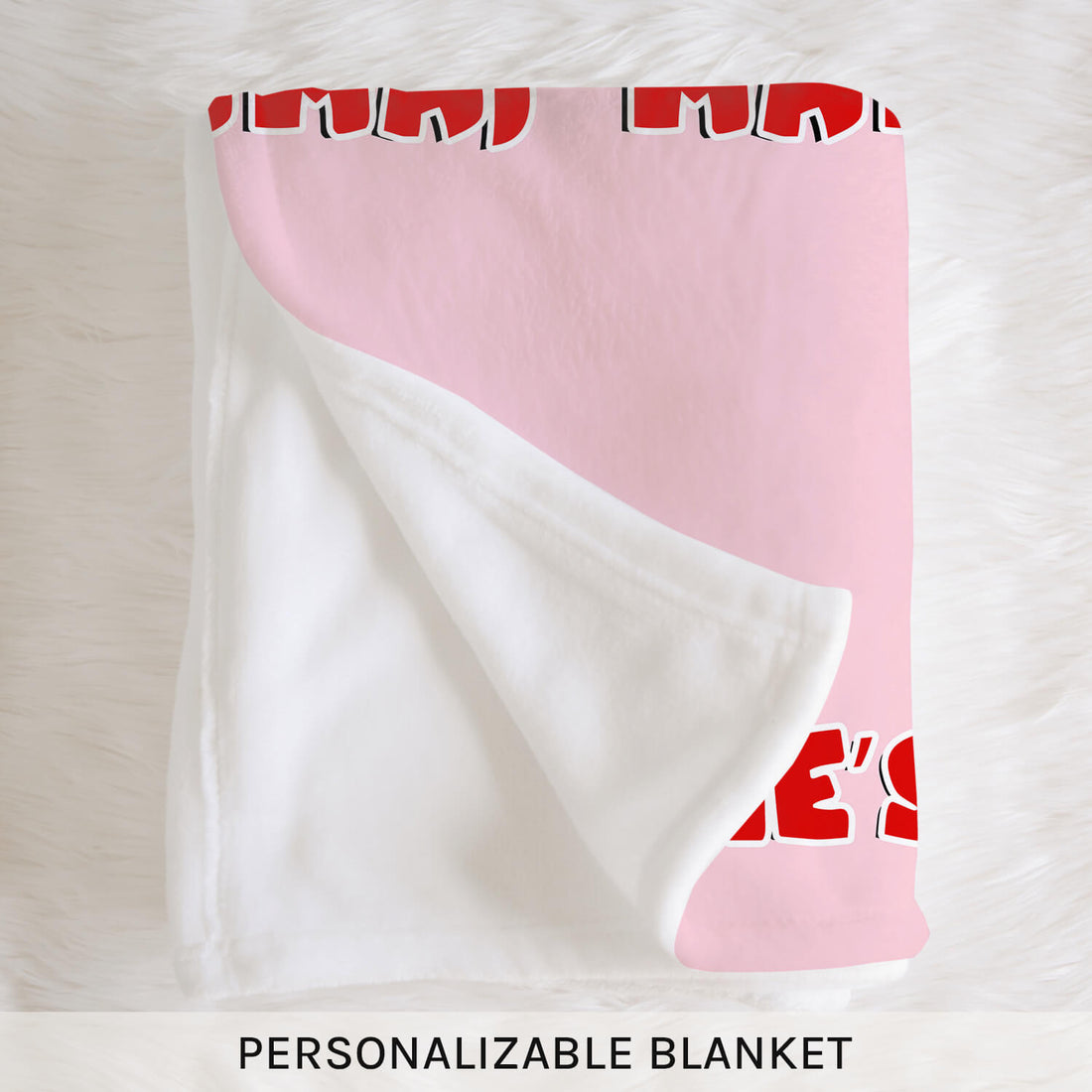 Funny Valentines - Mama - Personalized Valentine's Day gift For Mom - Custom Blanket - Elizabethfashions