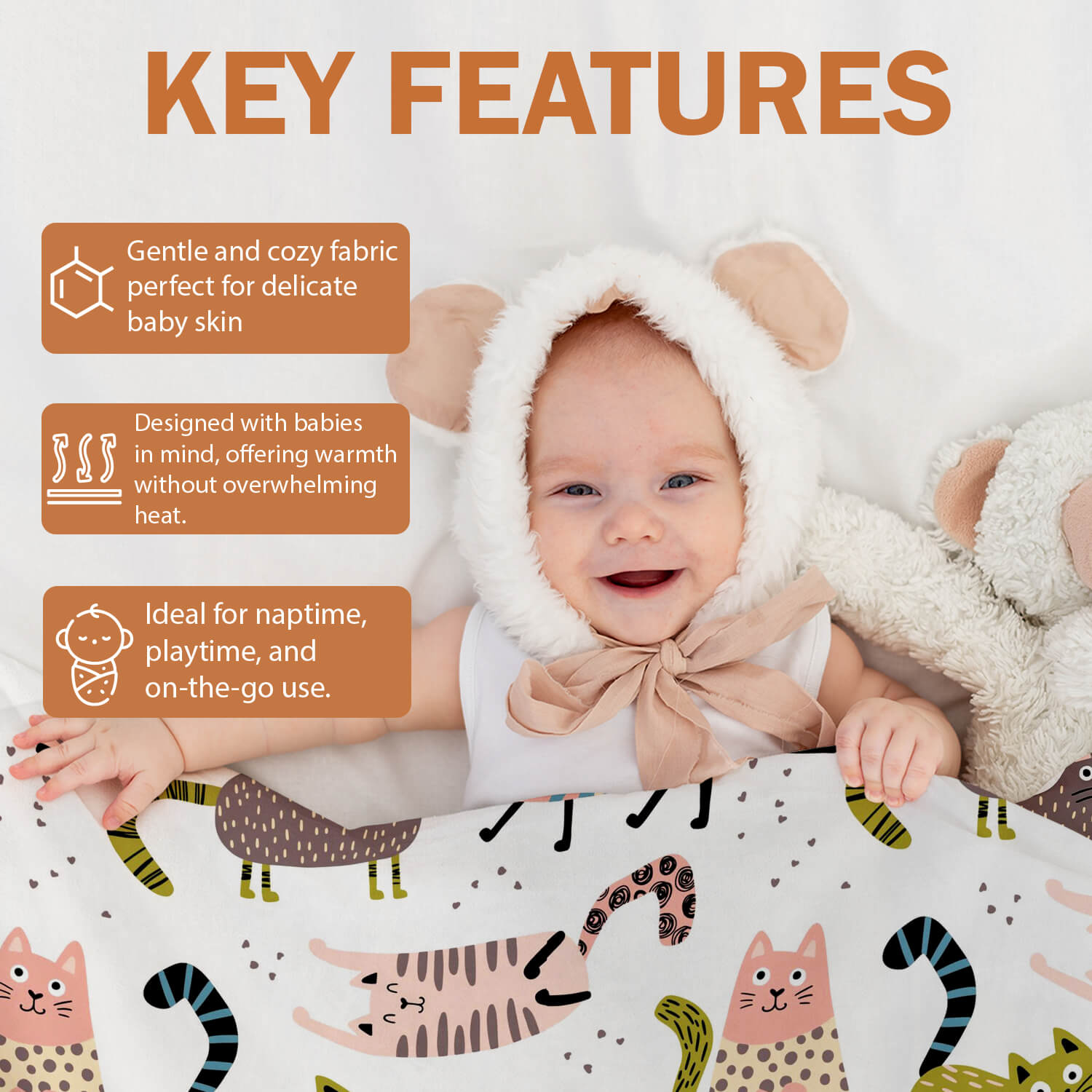 Custom Name Blanket - Personalized Birthday gift For Baby - Custom Baby Blanket - Elizabethfashions