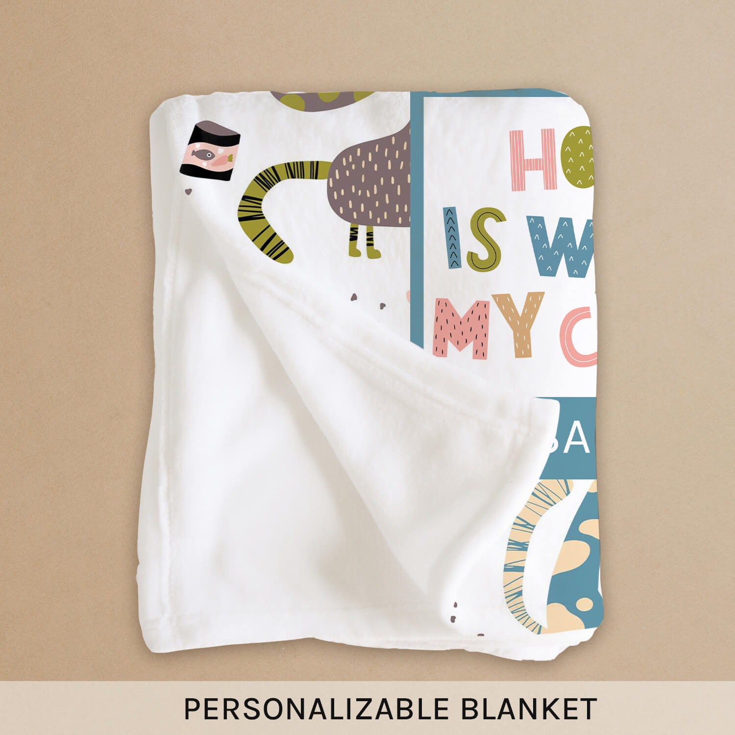 Custom Name Blanket - Personalized Birthday gift For Baby - Custom Baby Blanket - Elizabethfashions