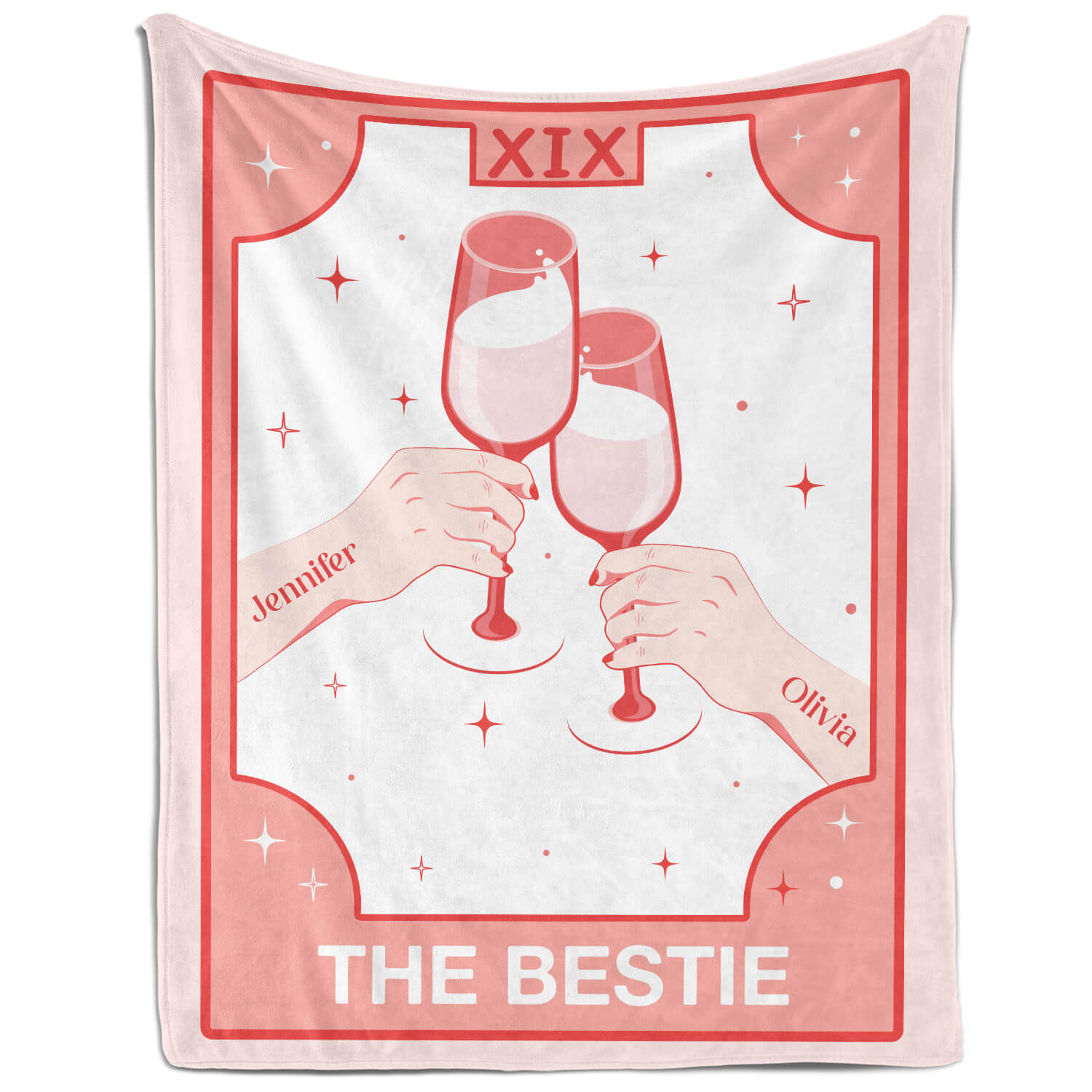 The Bestie - Personalized Galetine's Day, Birthday or Christmas gift For Friends - Custom Blanket - Elizabethfashions