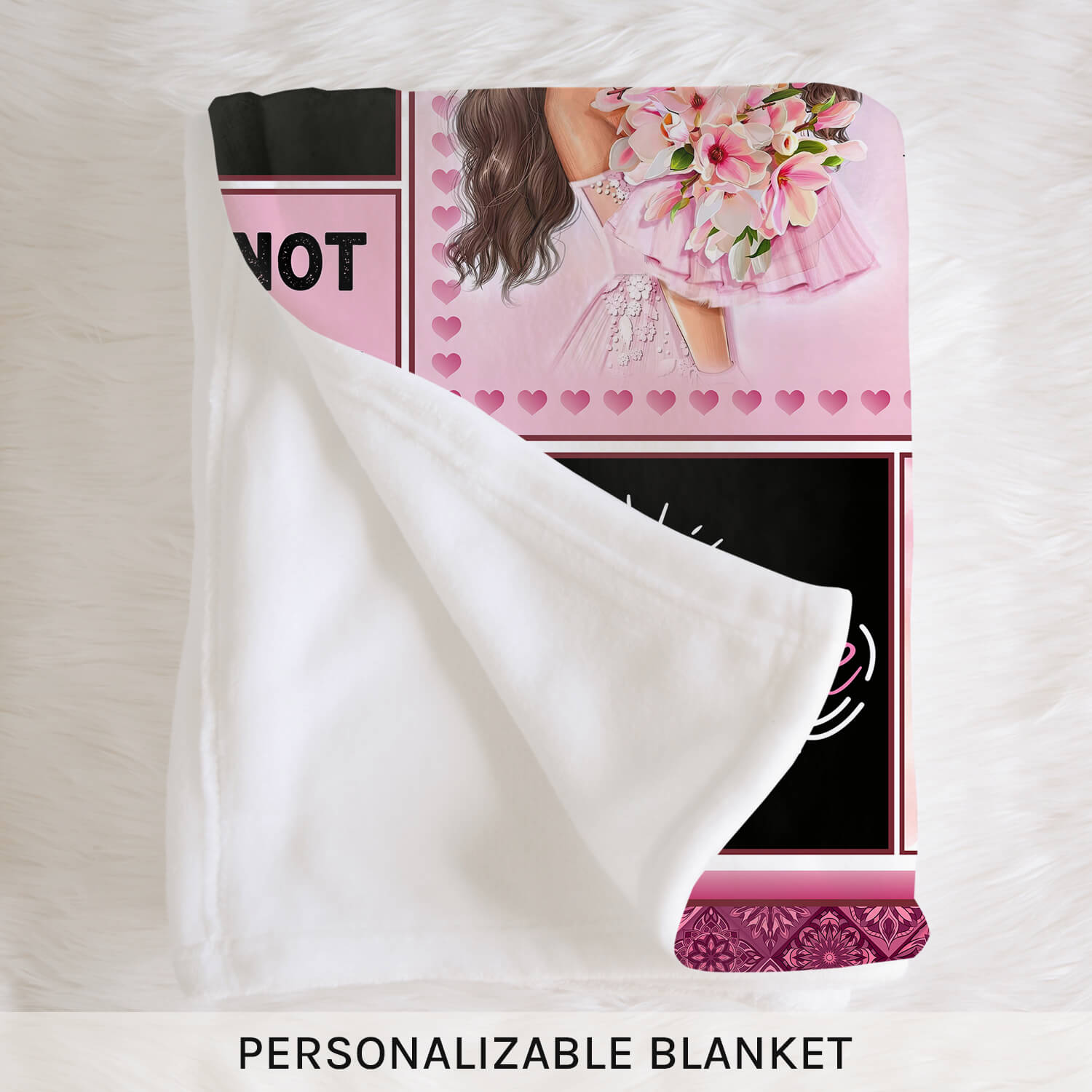 To My Daughter Blanket From Mom - Personalized Birthday, Valentine's Day or Christmas gift For Daughter - Custom Blanket - Elizabethfashions