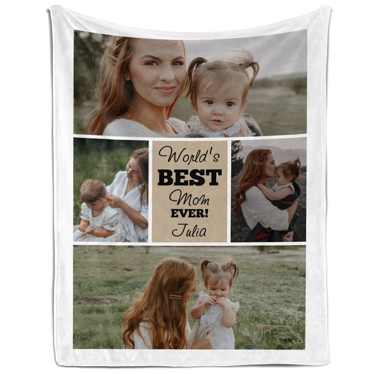 World's Best Mom - Personalized Mother's Day, Birthday, Valentine's Day or Christmas gift For Mom - Custom Blanket - Elizabethfashions