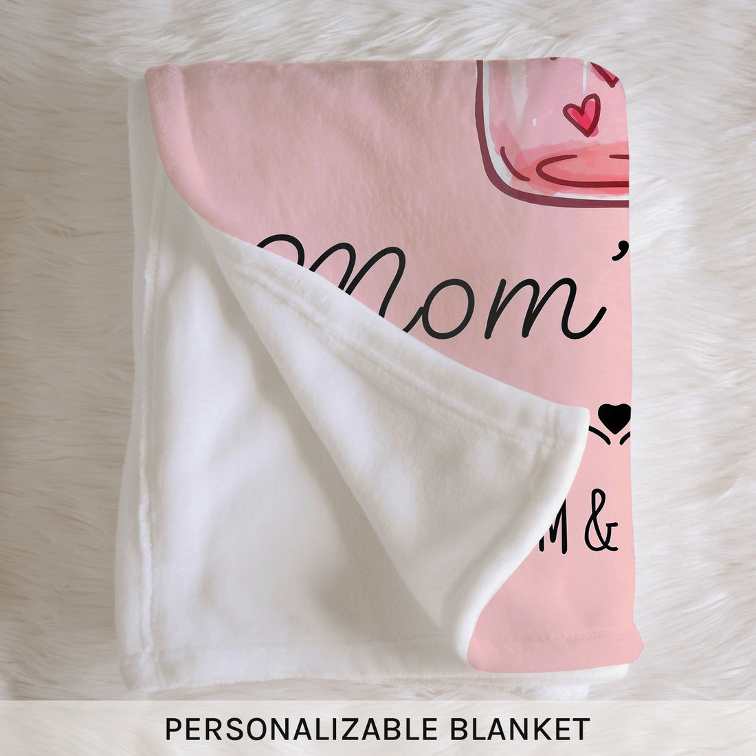 Mom's Hug - Personalized Mother's Day, Birthday, Valentine's Day or Christmas gift For Mom - Custom Blanket - Elizabethfashions