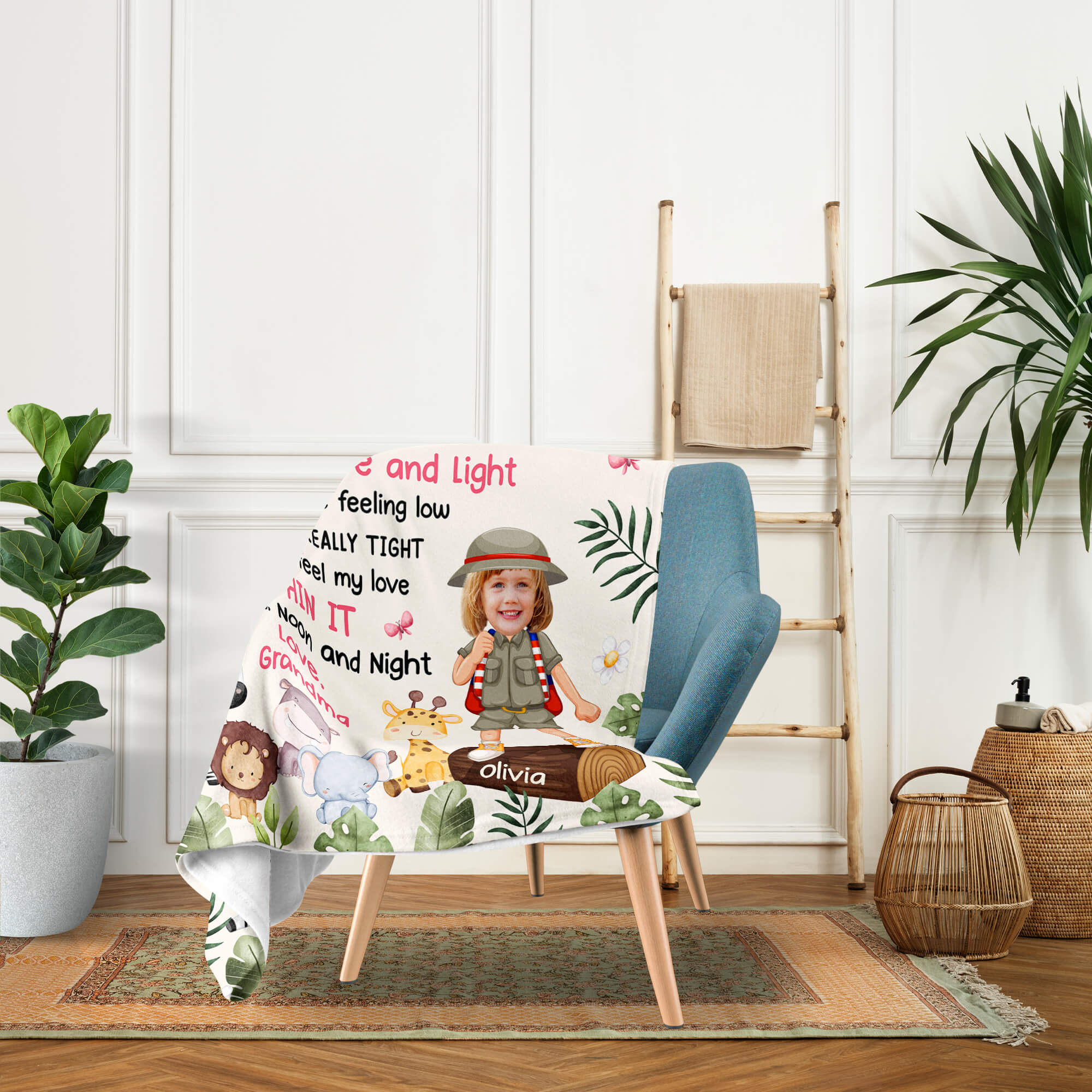 To My Granddaughter - Personalized Mother's Day, Birthday, Valentine's Day or Christmas gift For Granddaughter - Custom Blanket - Elizabethfashions