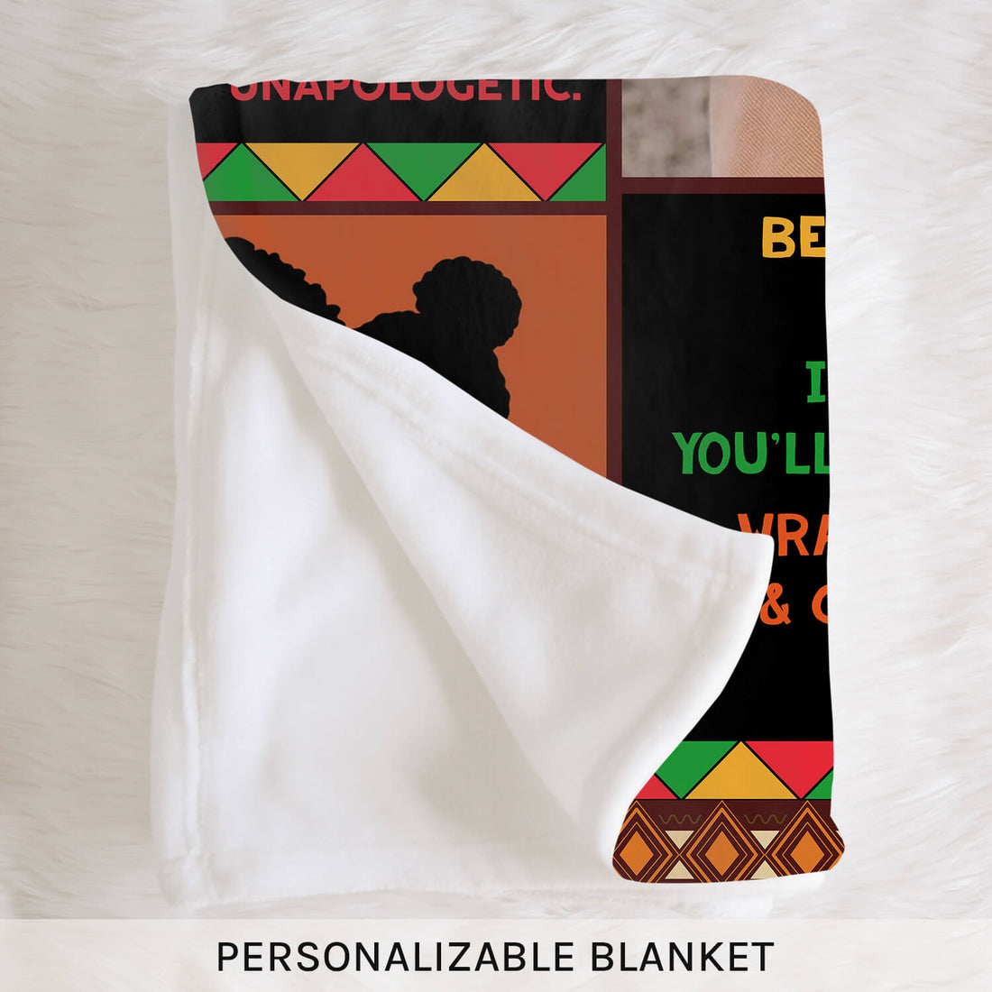 To My Daughter - Personalized  gift For Black Daughter - Custom Blanket - Elizabethfashions