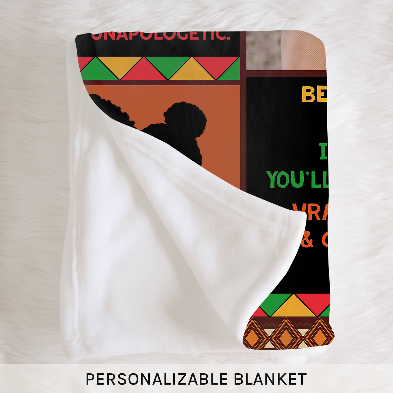 To My Daughter - Personalized  gift For Black Daughter - Custom Blanket - Elizabethfashions