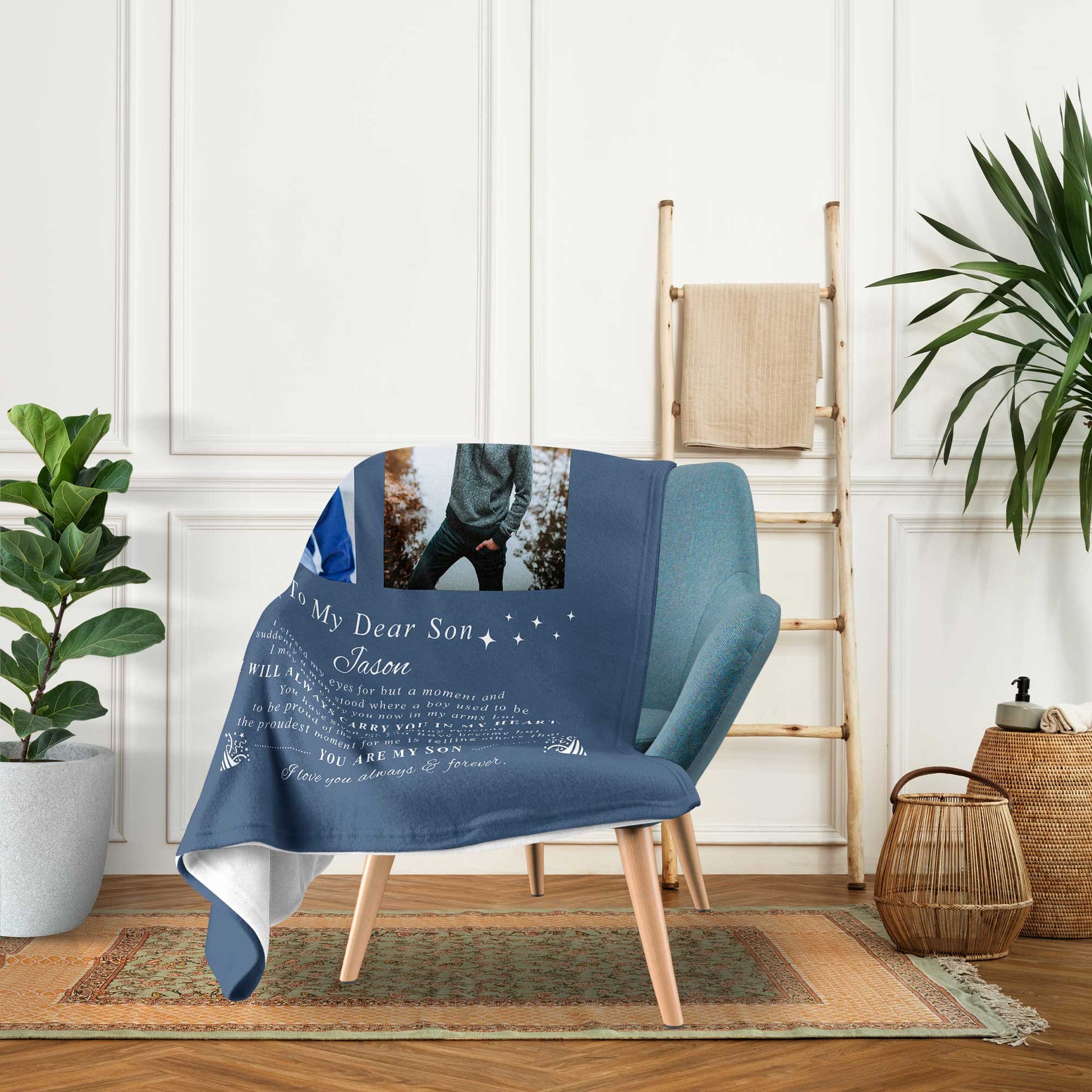 Happy 24th Birthday - Personalized 24th Birthday gift For Son - Custom Blanket - Elizabethfashions