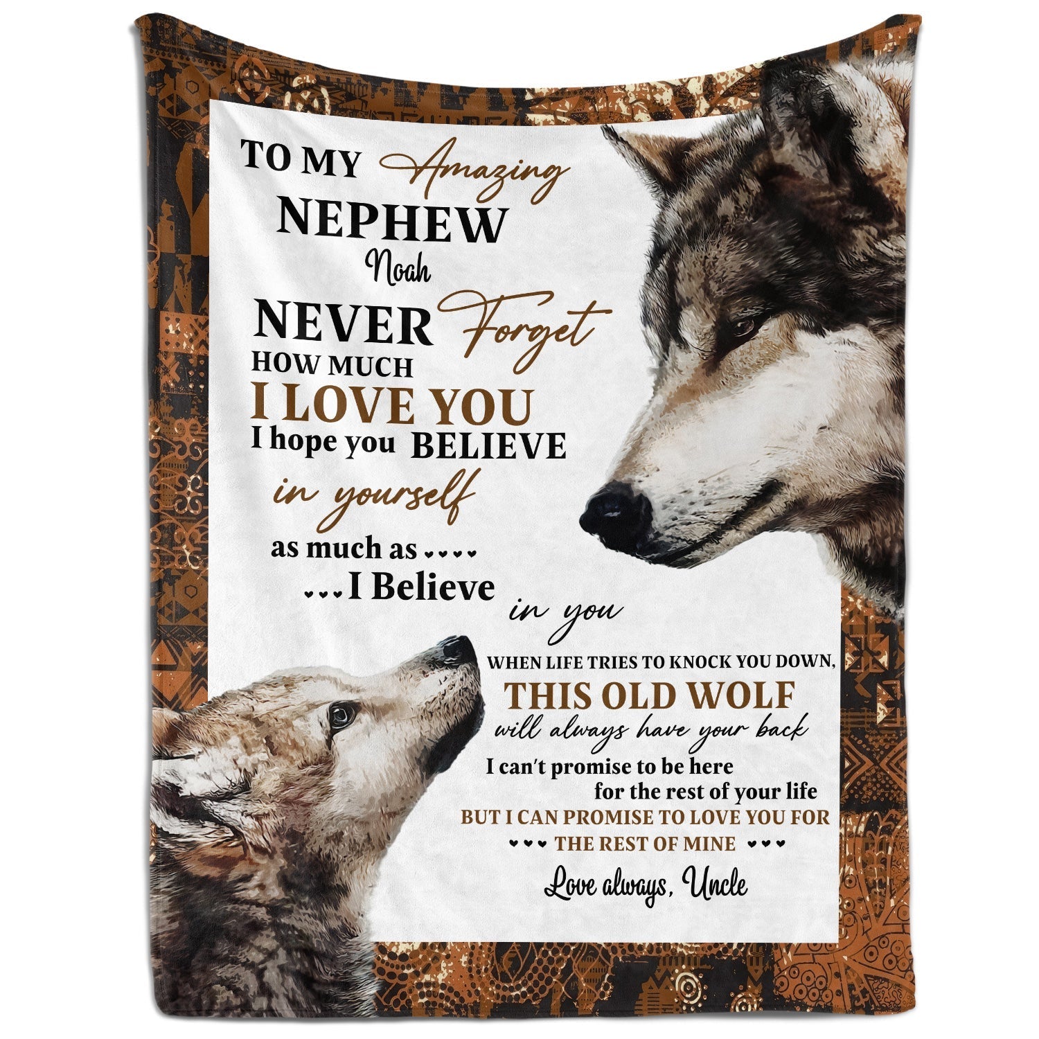 To My Amazing Nephew - Personalized  gift For Nephew - Custom Blanket - Elizabethfashions