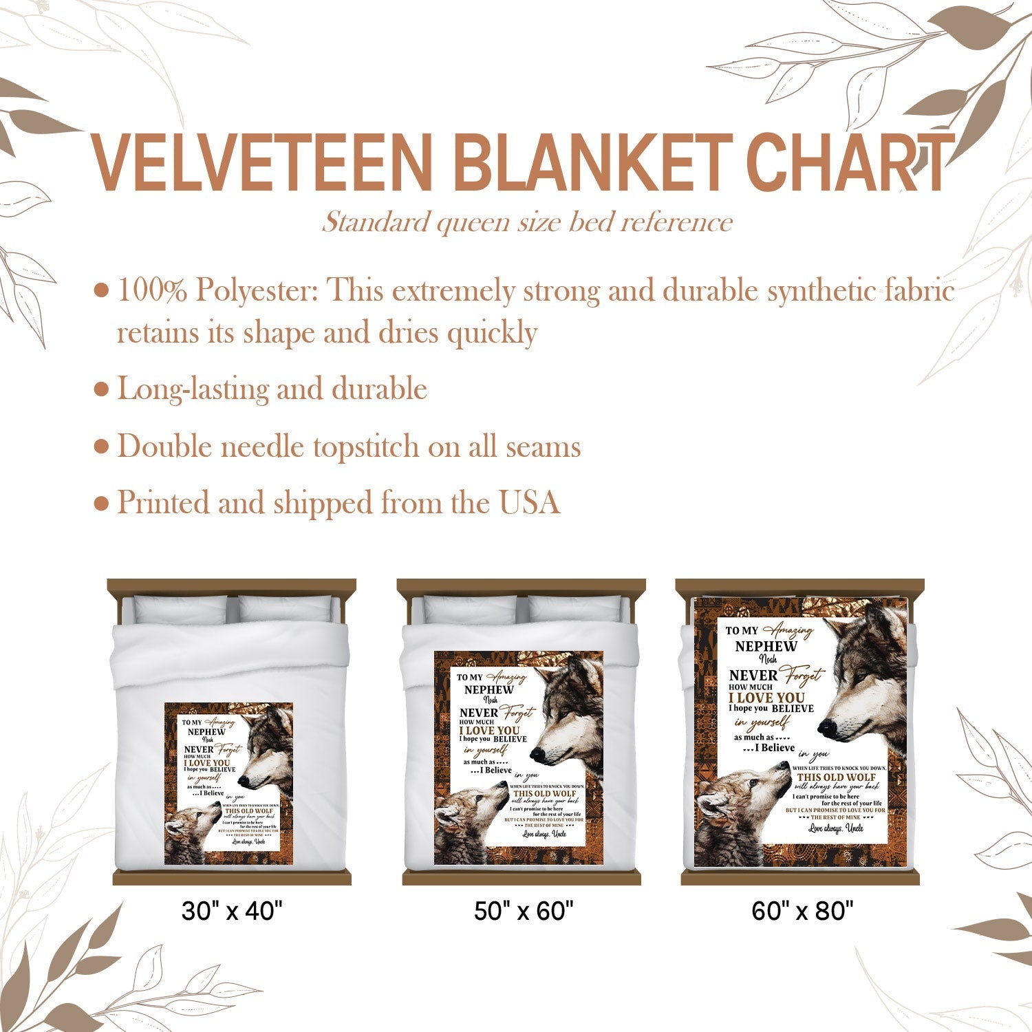 To My Amazing Nephew - Personalized  gift For Nephew - Custom Blanket - Elizabethfashions