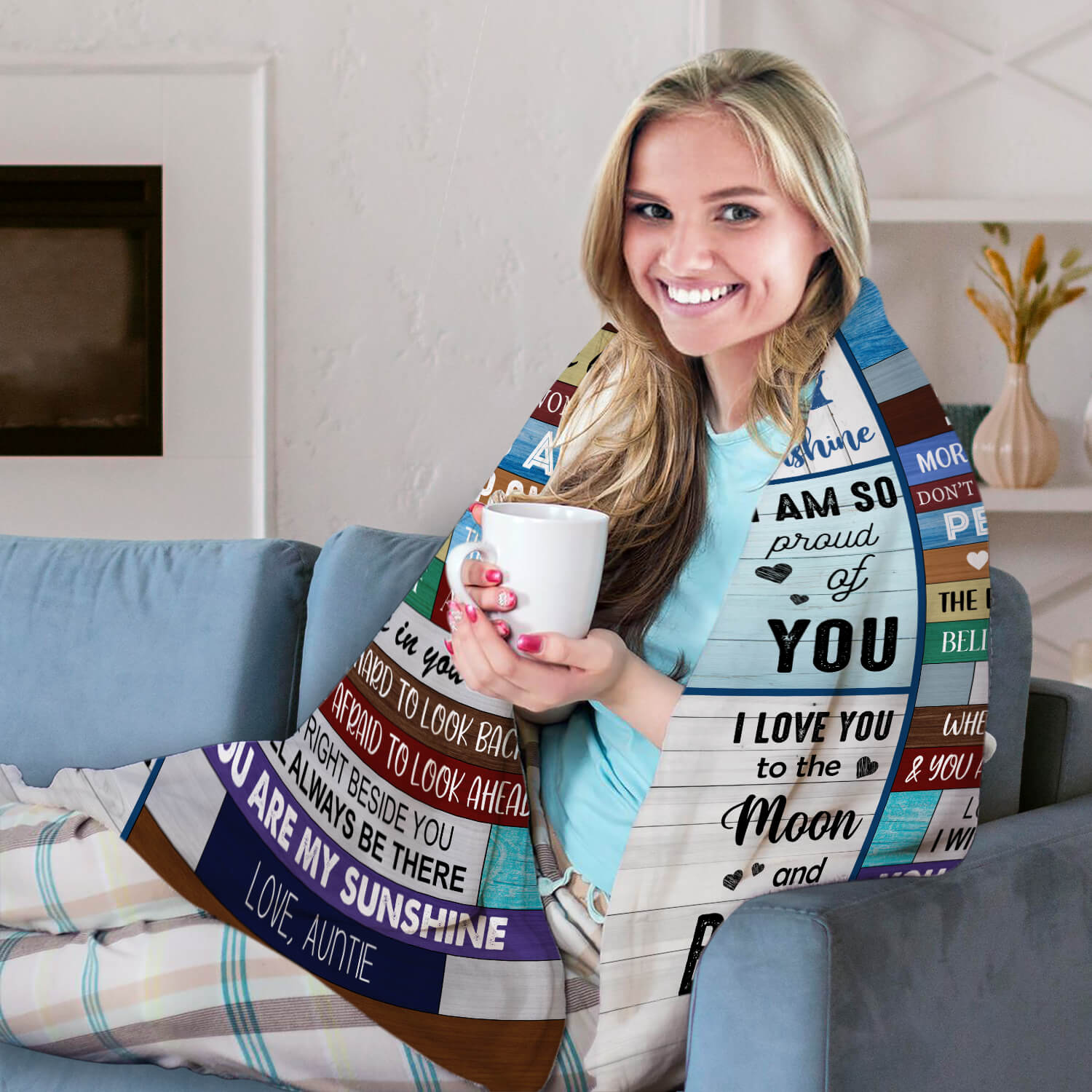 To My Nephew - Personalized  gift For Nephew - Custom Blanket - Elizabethfashions