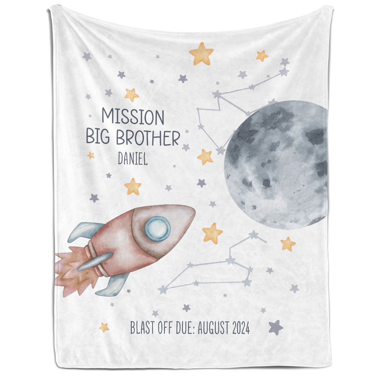 Mission Big Brother - Personalized  gift For Big Brother - Custom Blanket - Elizabethfashions