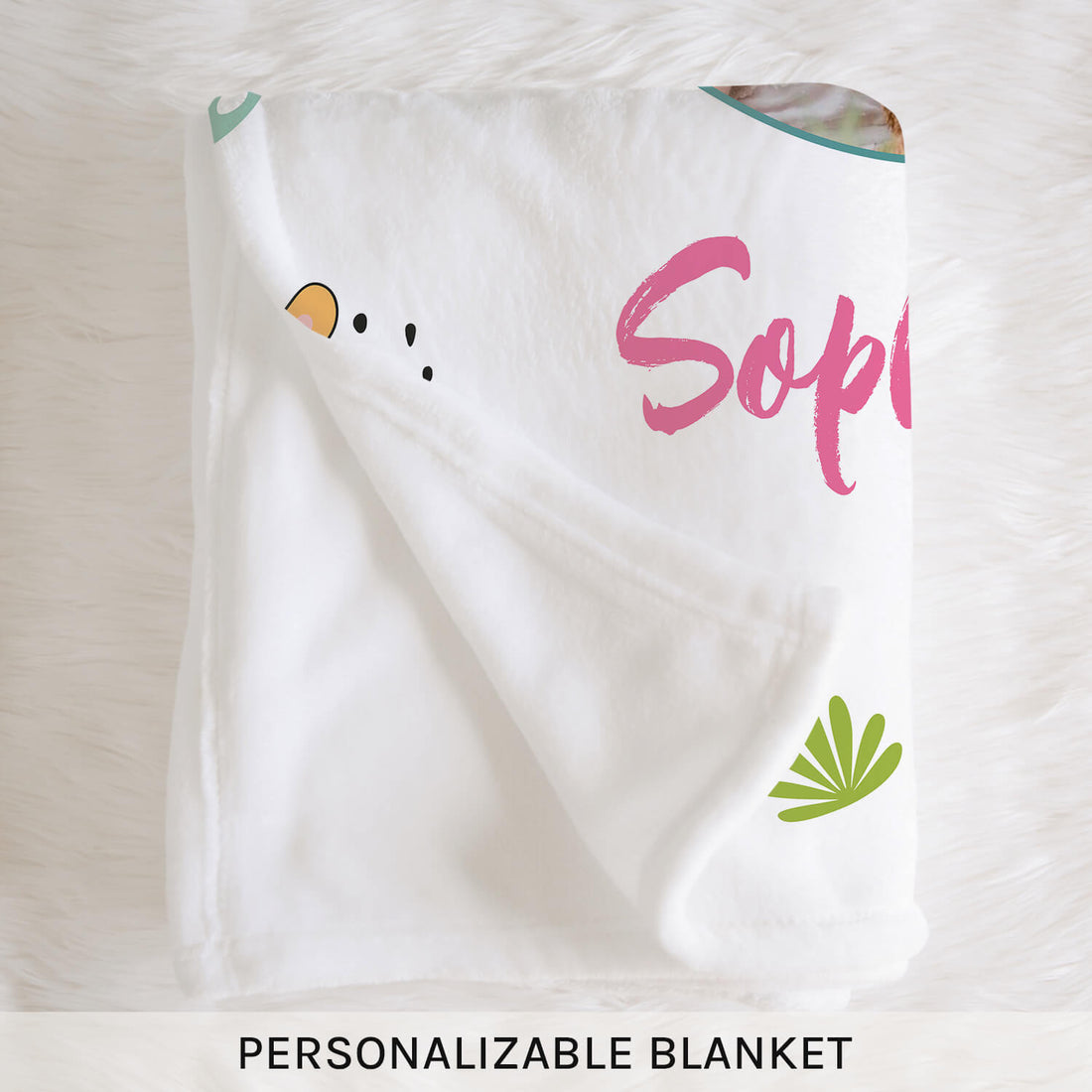 Young, Wild & Three - Personalized 3rd Birthday gift For 3 Year Old - Custom Blanket - Elizabethfashions