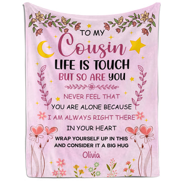 To My Cousin - Personalized  gift For Cousin - Custom Blanket - Elizabethfashions