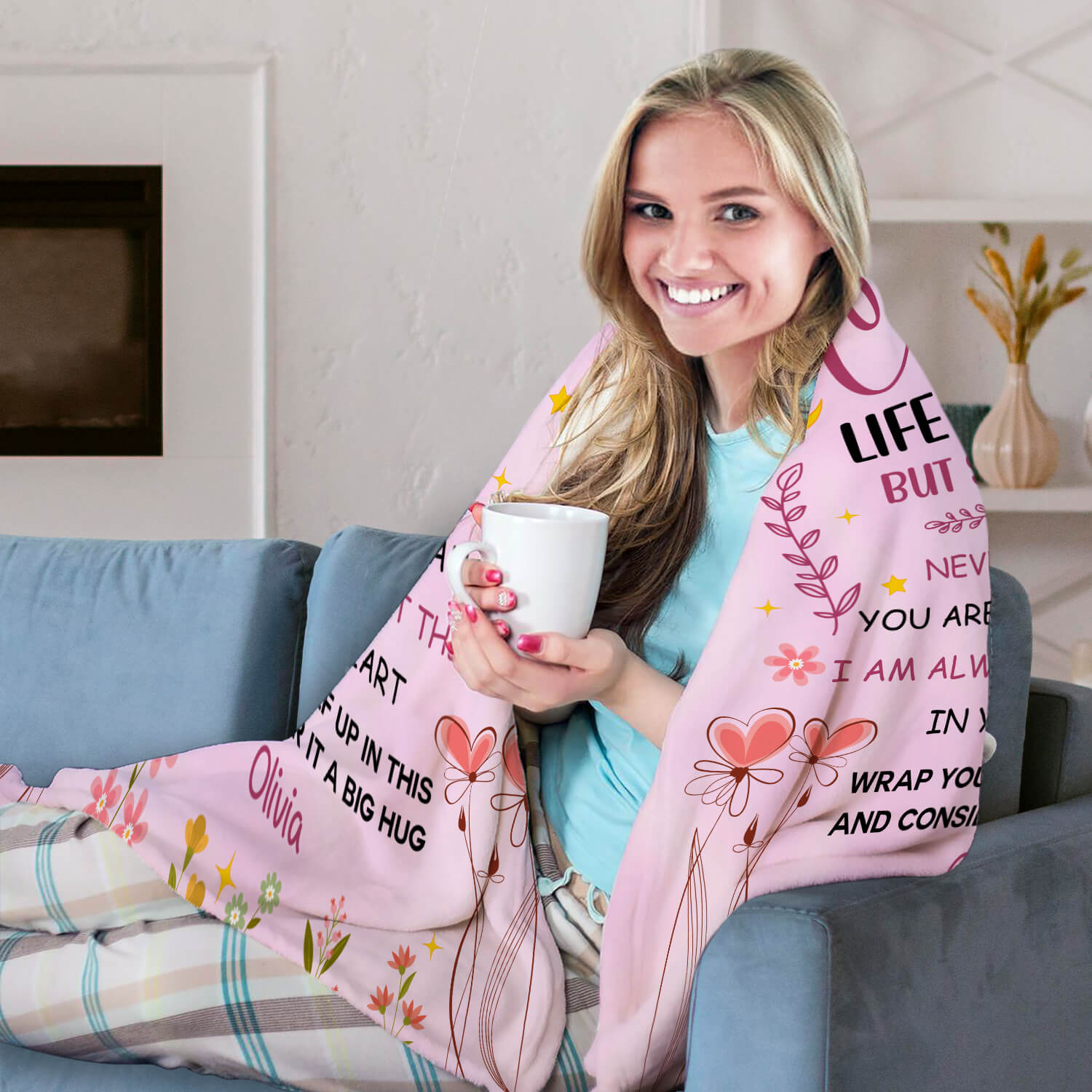 To My Cousin - Personalized  gift For Cousin - Custom Blanket - Elizabethfashions