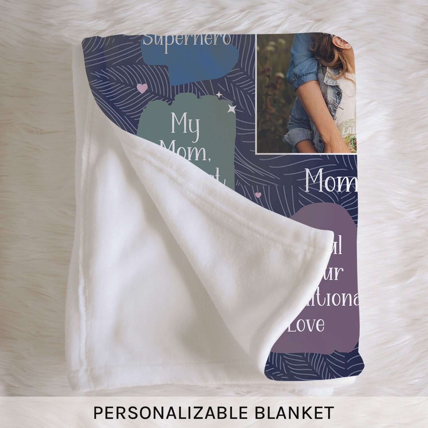 Best Mom Ever - Personalized  gift For Mom - Custom Blanket - Elizabethfashions