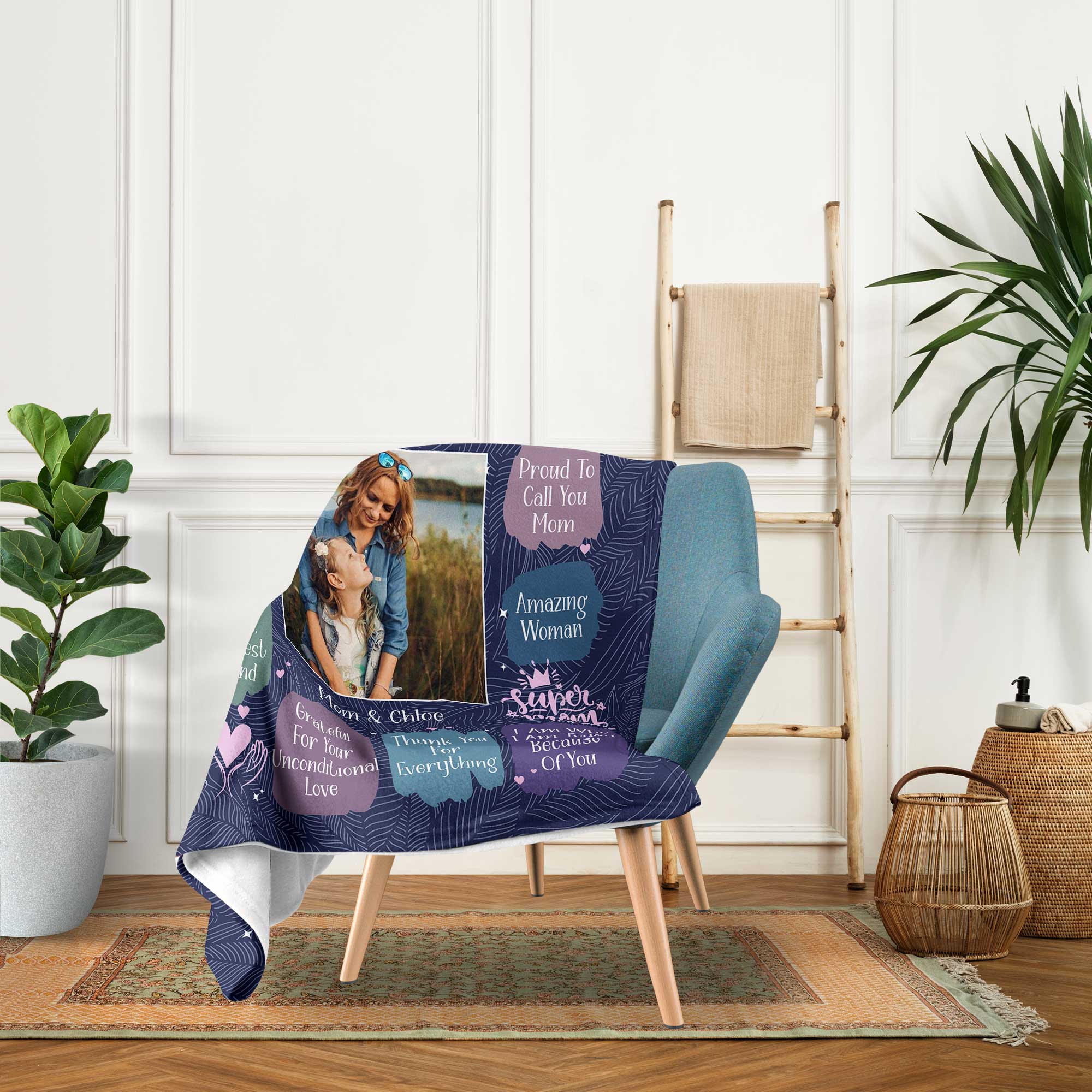 Best Mom Ever - Personalized  gift For Mom - Custom Blanket - Elizabethfashions