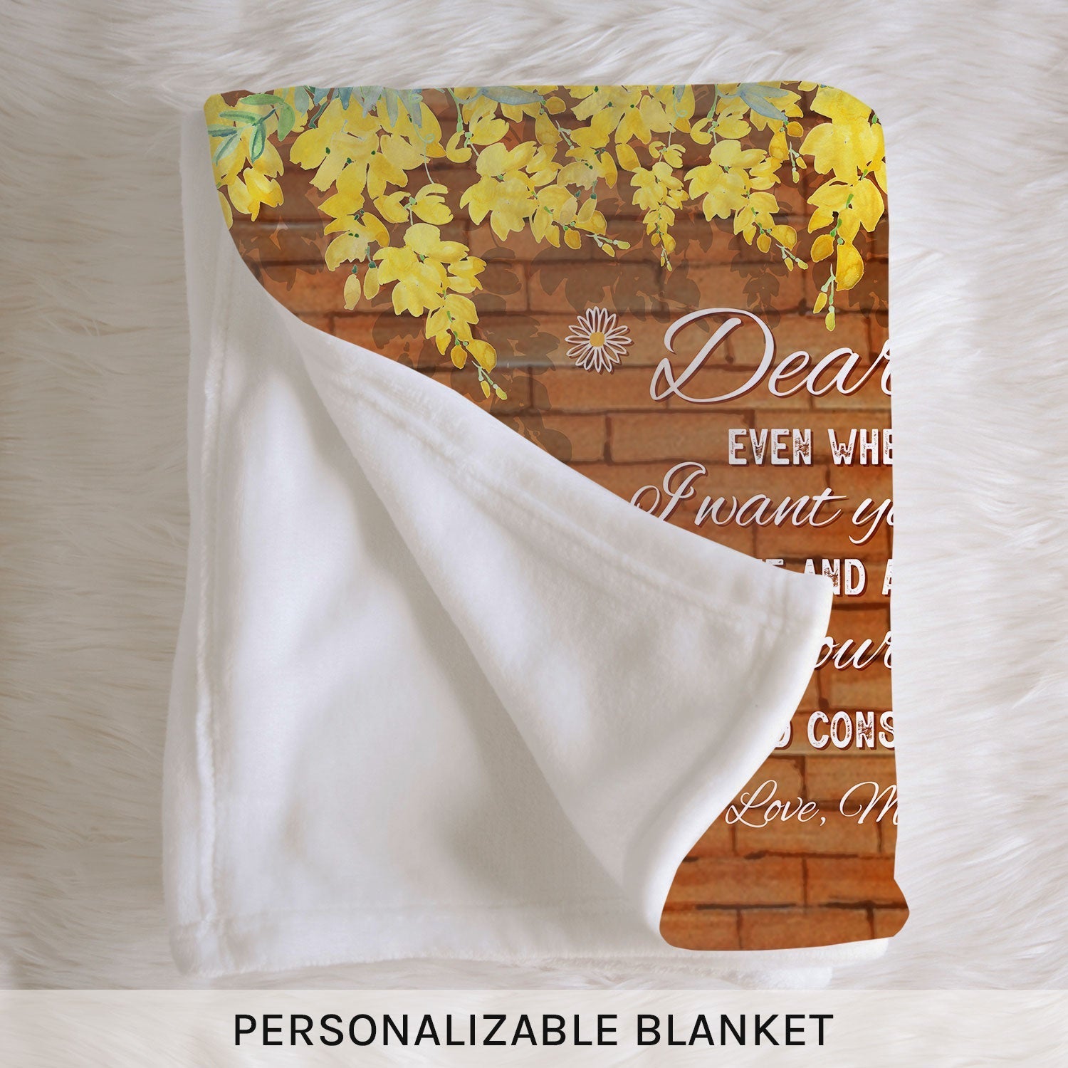 Dear Mom - Personalized  gift For Mom - Custom Blanket - Elizabethfashions
