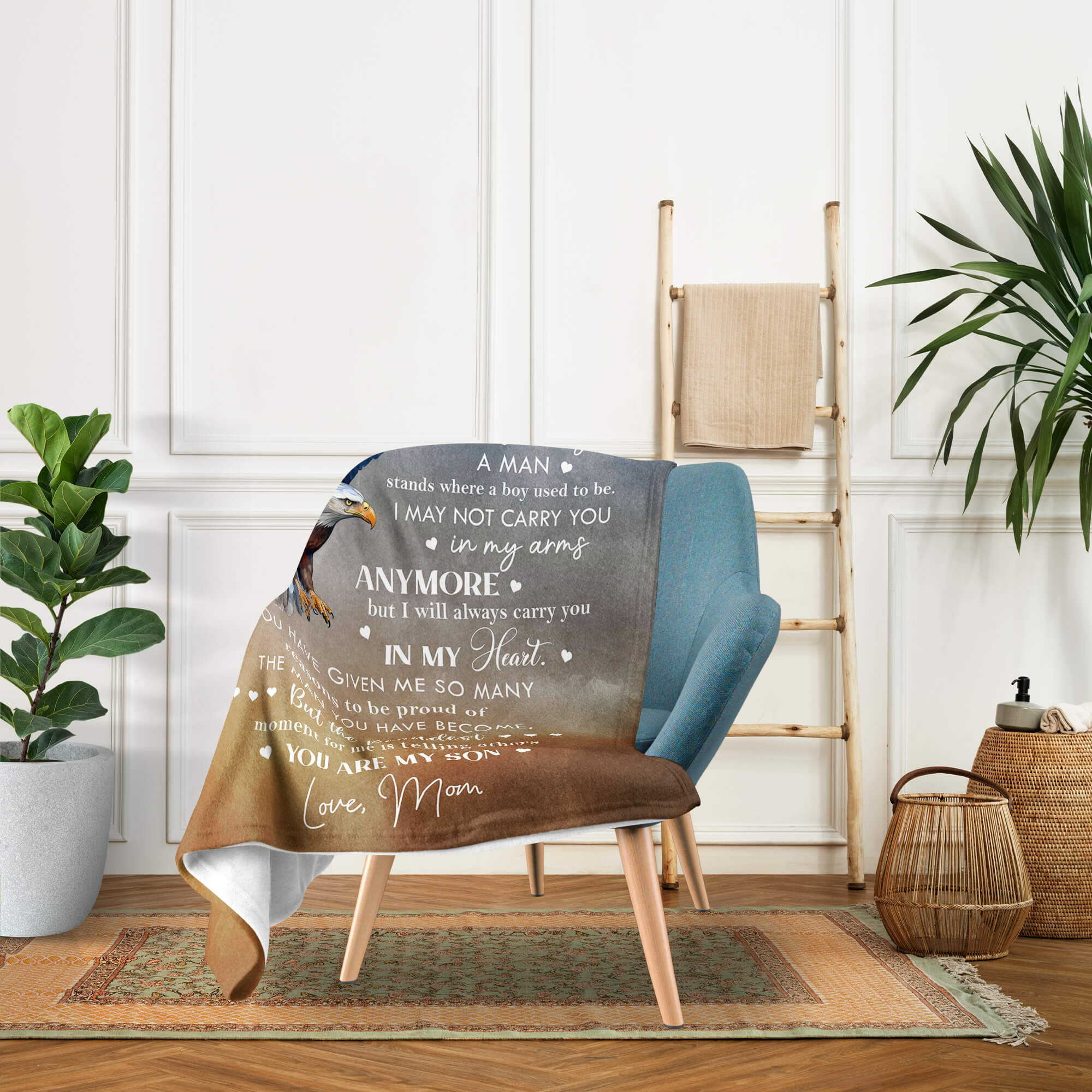 Happy 21st Birthday - Personalized 21st Birthday gift For Son - Custom Blanket - Elizabethfashions