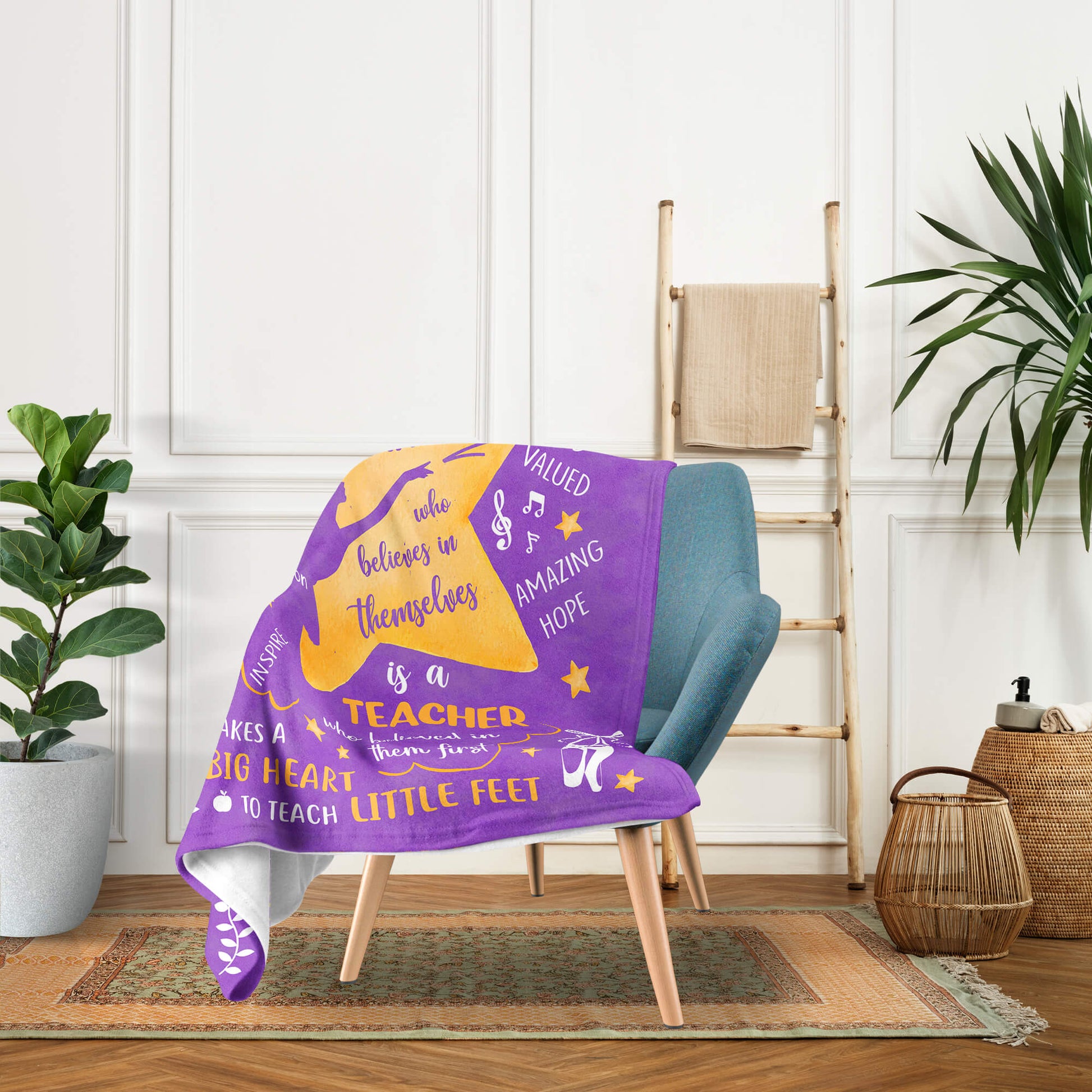 Behind Every Dancer Who Believes In Themselves - Personalized  gift For Dance Teacher - Custom Blanket - Elizabethfashions