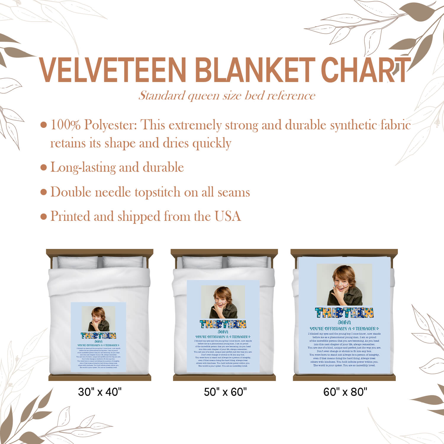 You're Officially A Teenager - Personalized  gift For 13 Year Old - Custom Blanket - Elizabethfashions