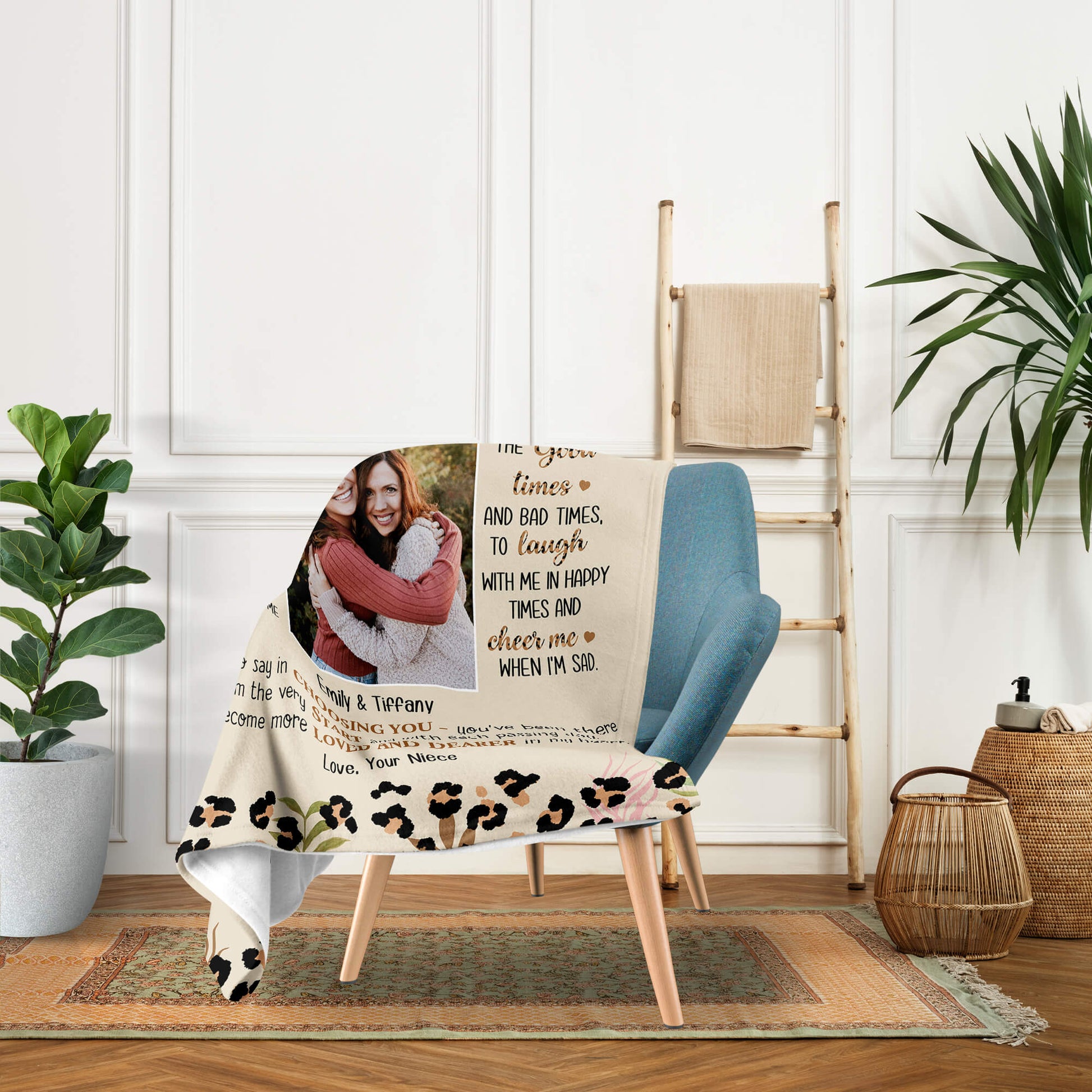 To My Special Aunt - Personalized gift For Aunt - Custom Blanket - Elizabeth Fashions