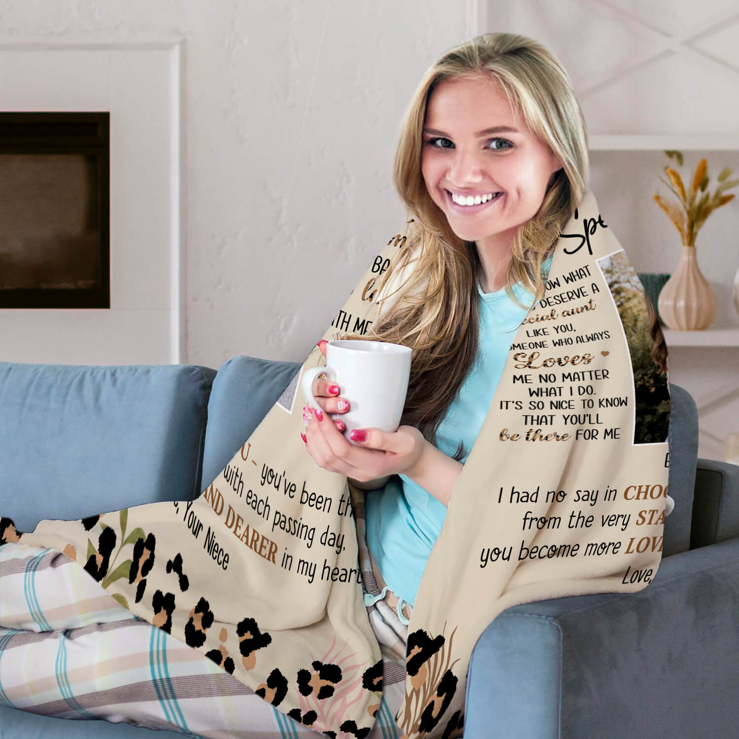 To My Special Aunt - Personalized gift For Aunt - Custom Blanket - Elizabeth Fashions