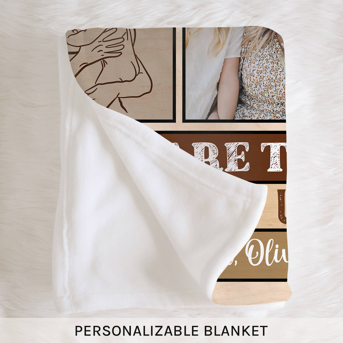 You Are The Piece That Holds Us Together - Personalized gift For Mom - Custom Blanket - Elizabeth Fashions