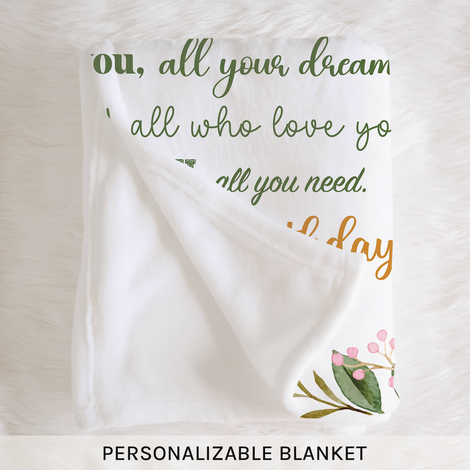 You've Been Loved For 20 Years - Personalized 20th Birthday gift For 20 Year Old Girl - Custom Blanket - Elizabethfashions