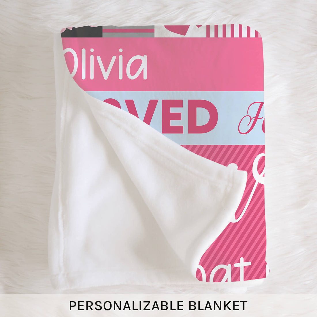 You Have Been Loved For 2 Years - Personalized 2nd Birthday gift For 2 Year Old Girl - Custom Blanket - Elizabethfashions