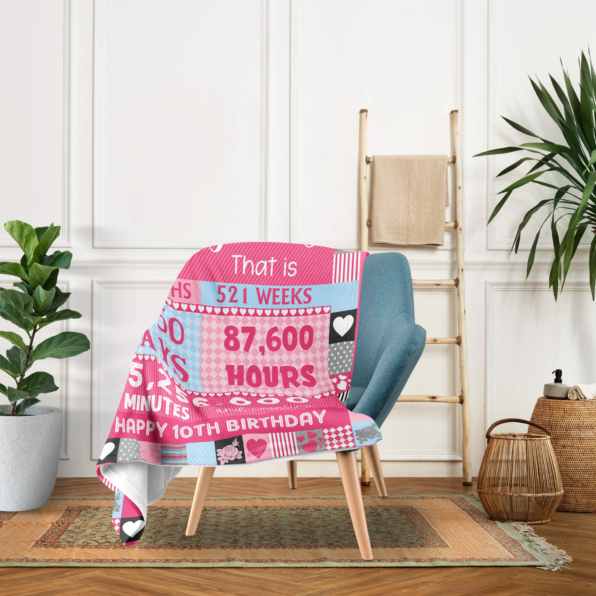 You Have Been Loved For 10 Years - Personalized 10th Birthday gift For 10 Year Old Girl - Custom Blanket - Elizabethfashions