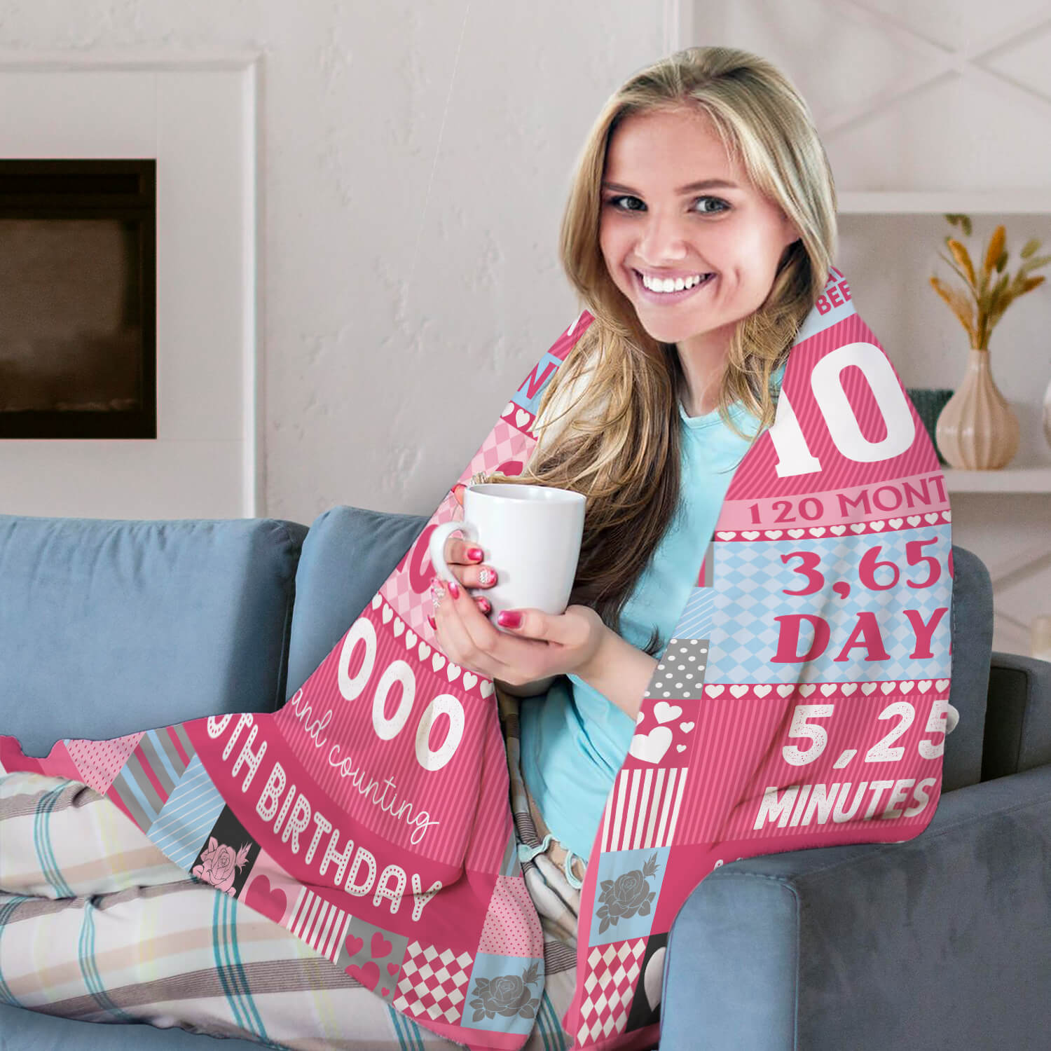 You Have Been Loved For 10 Years - Personalized 10th Birthday gift For 10 Year Old Girl - Custom Blanket - Elizabethfashions